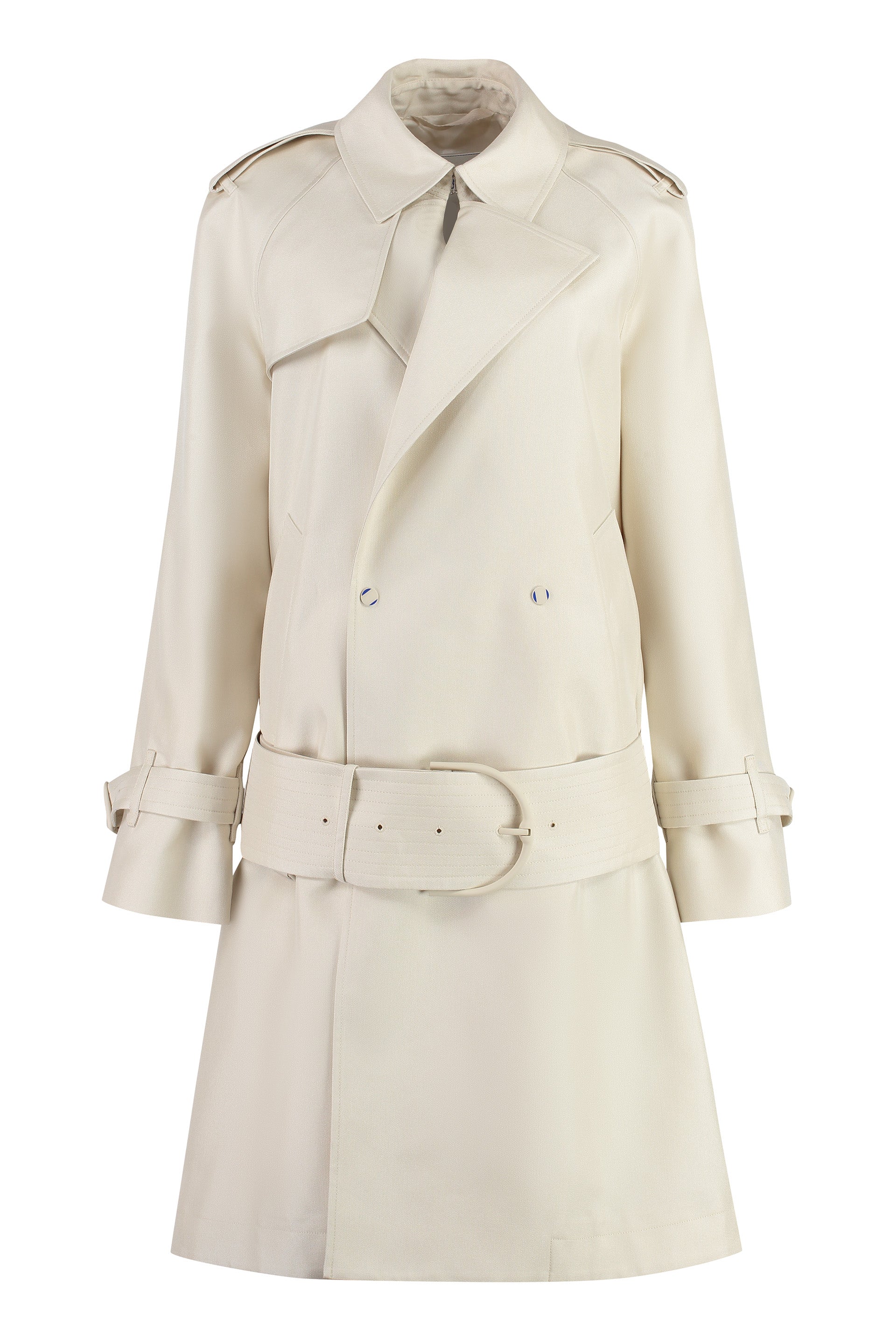 Silk blend trench coat