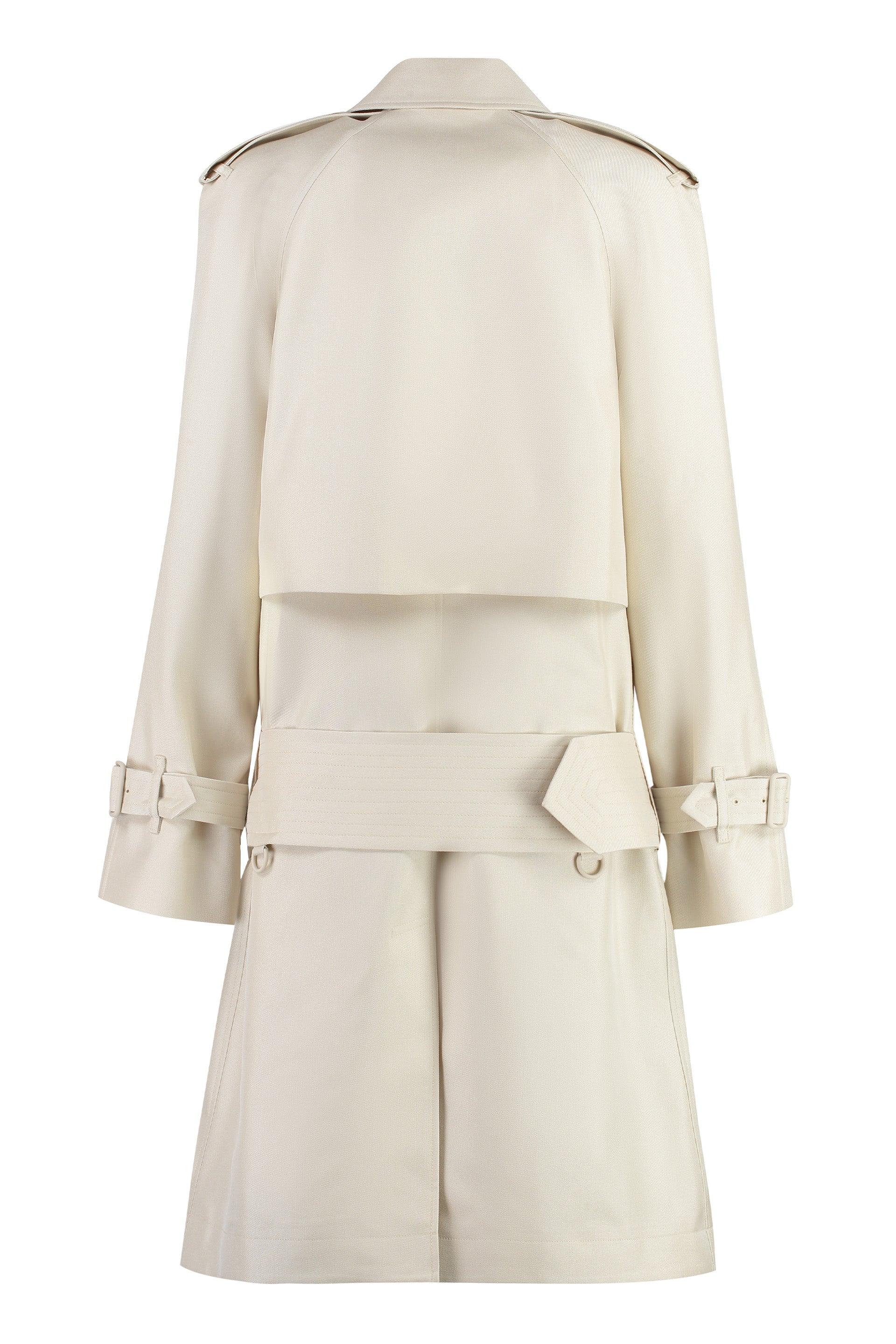 Silk blend trench coat