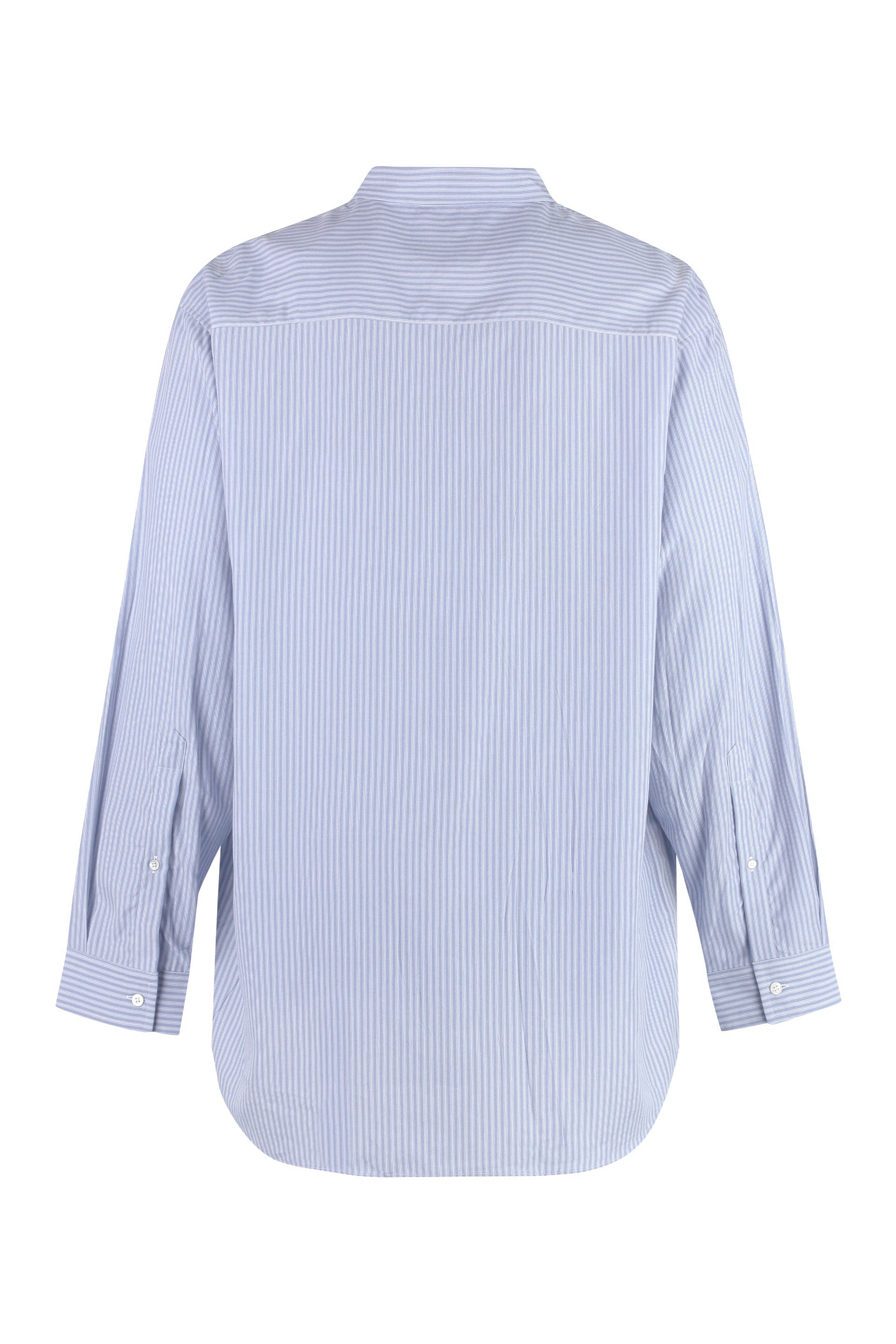 striped poplin shirt