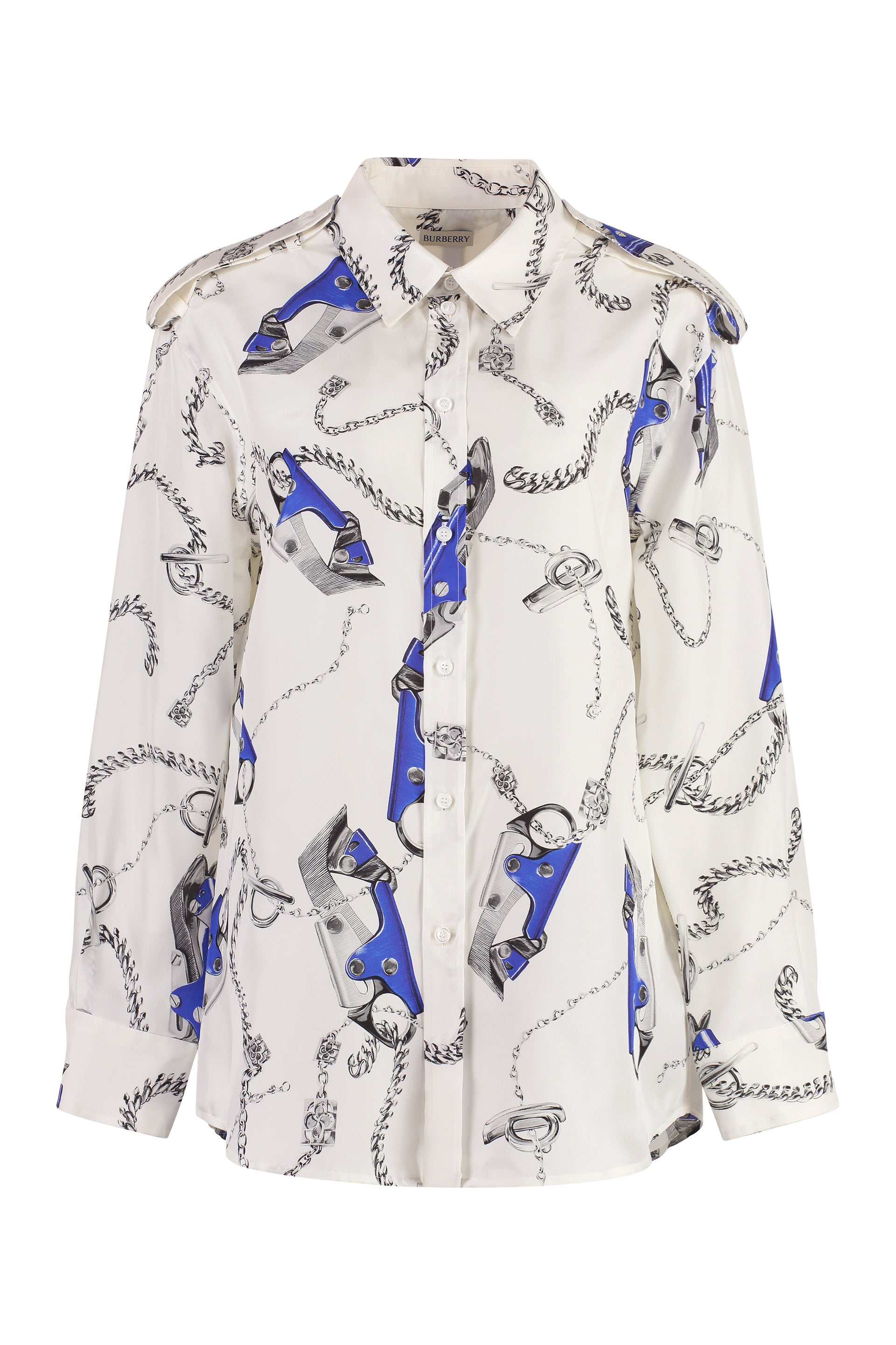 Printed silk shirt