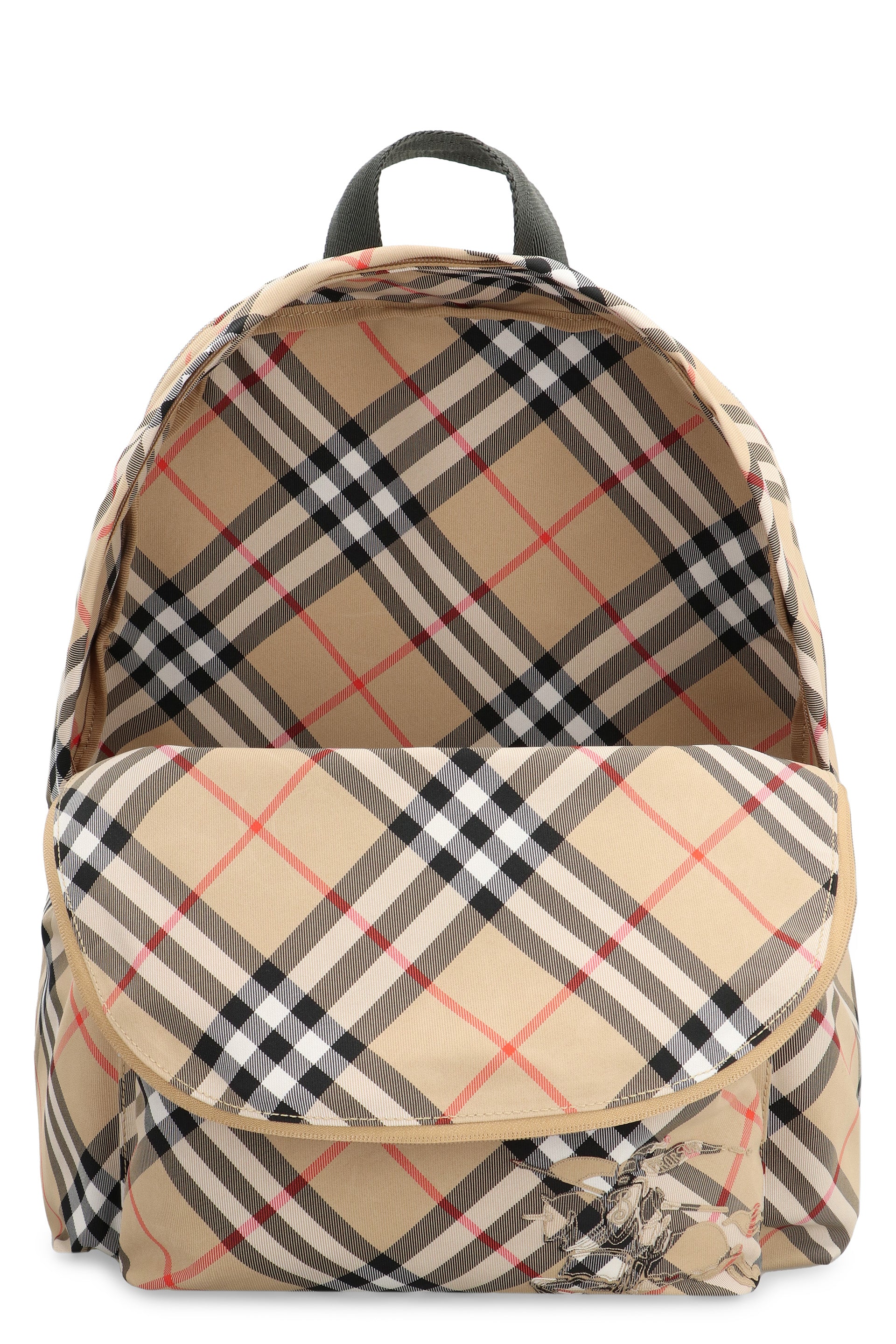 Printed nylon backpack