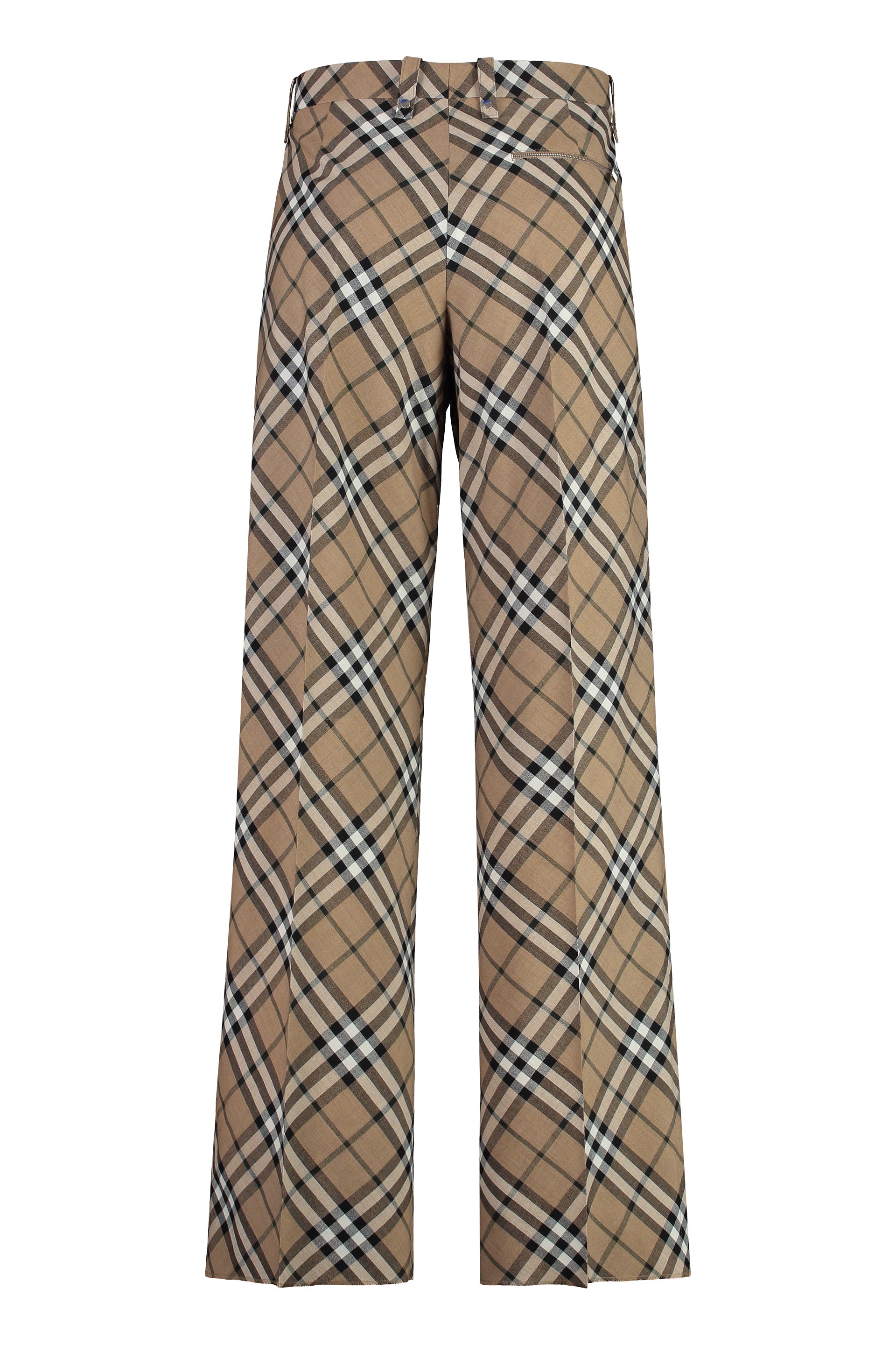 Wool blend trousers