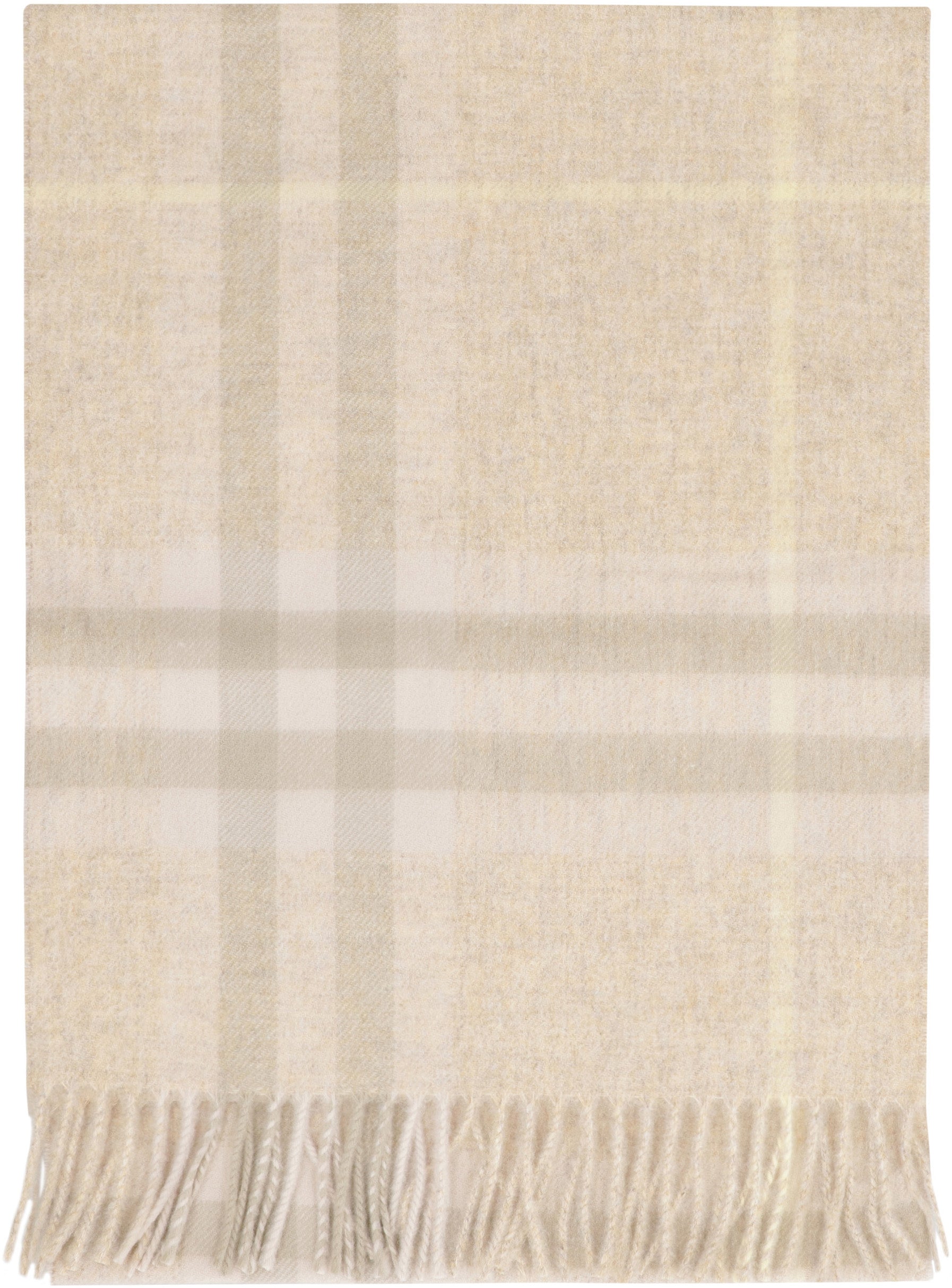 Checked cashmere scarf