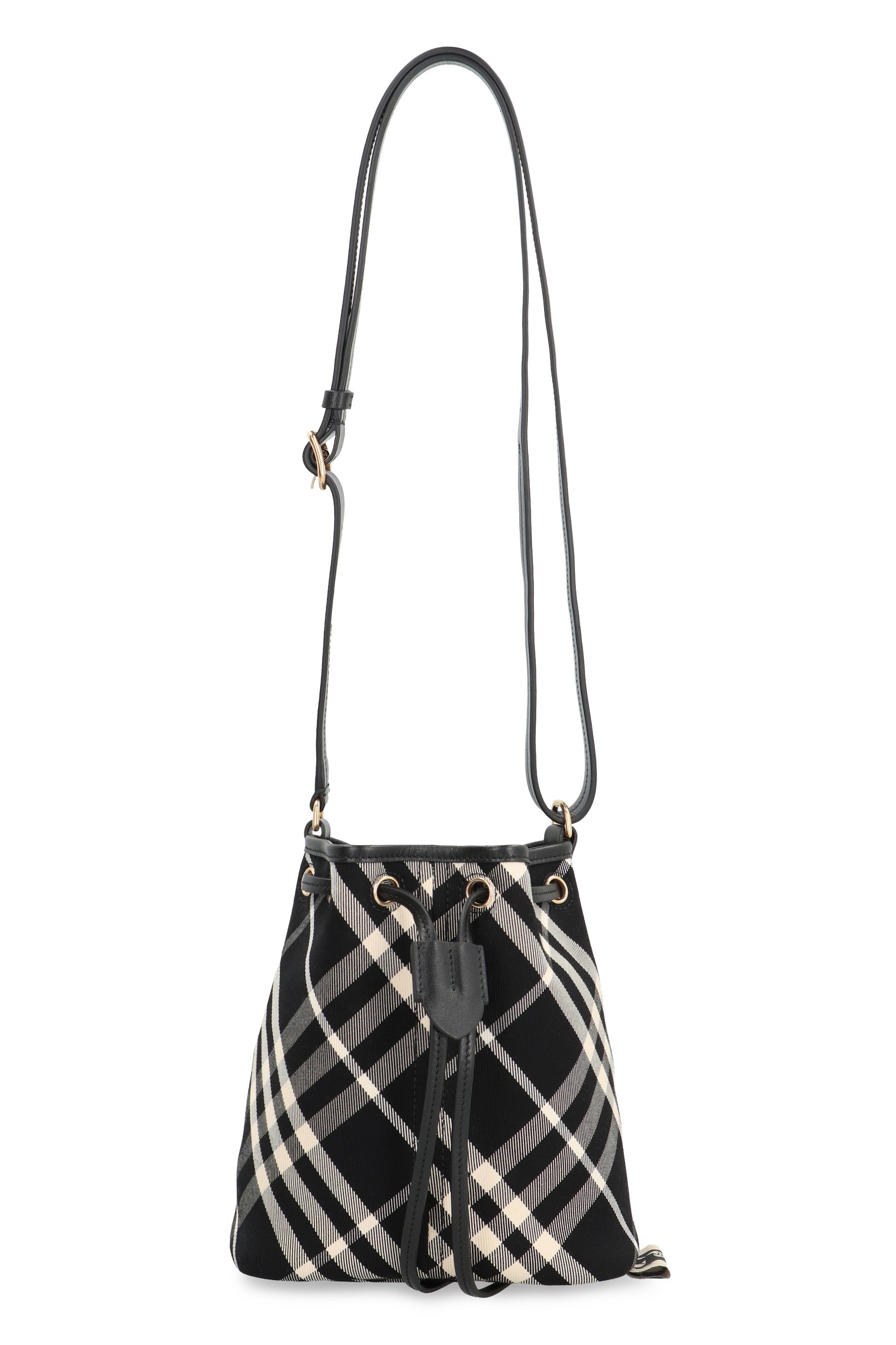 Check Mini bucket bag