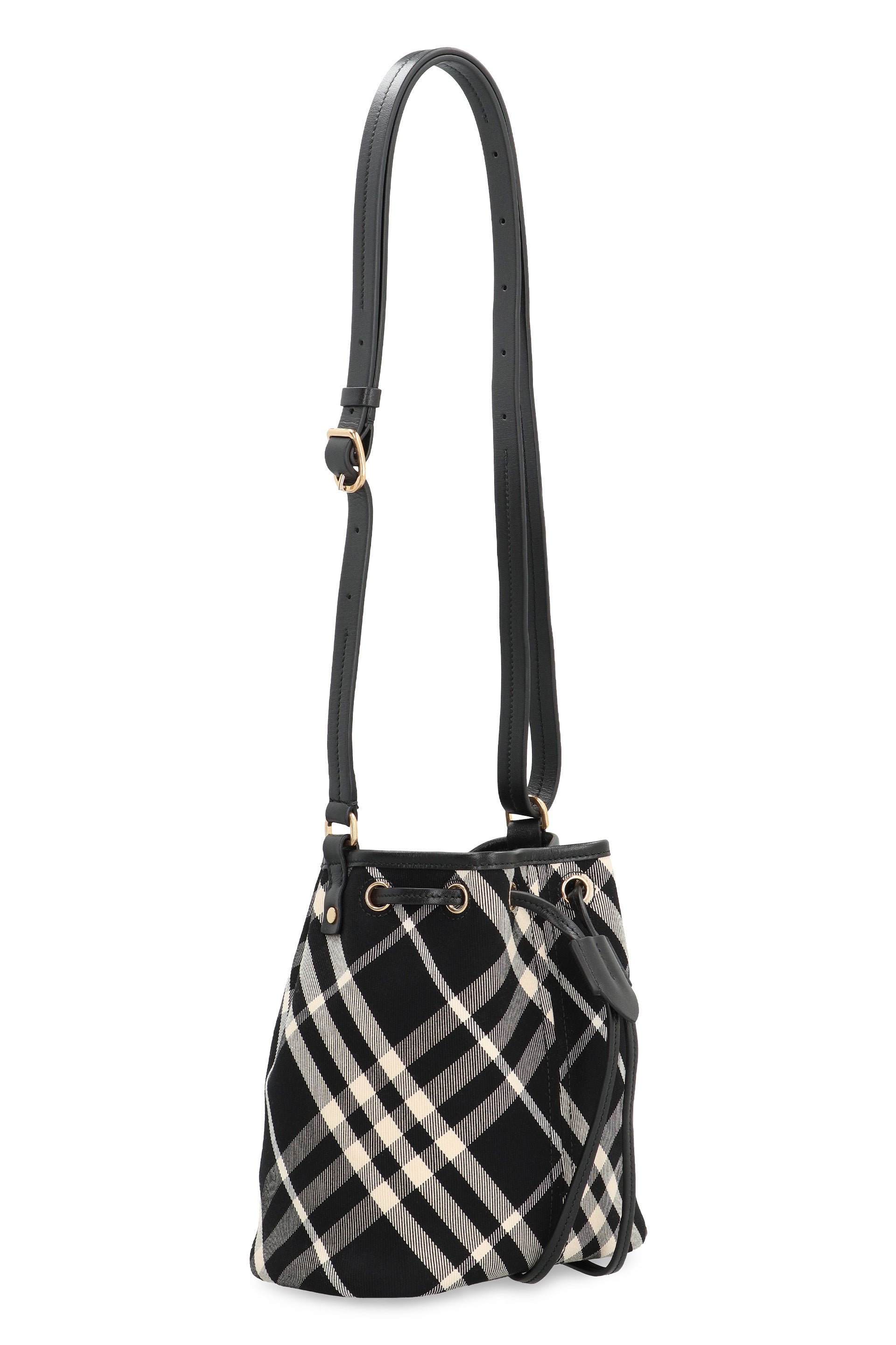 Check Mini bucket bag