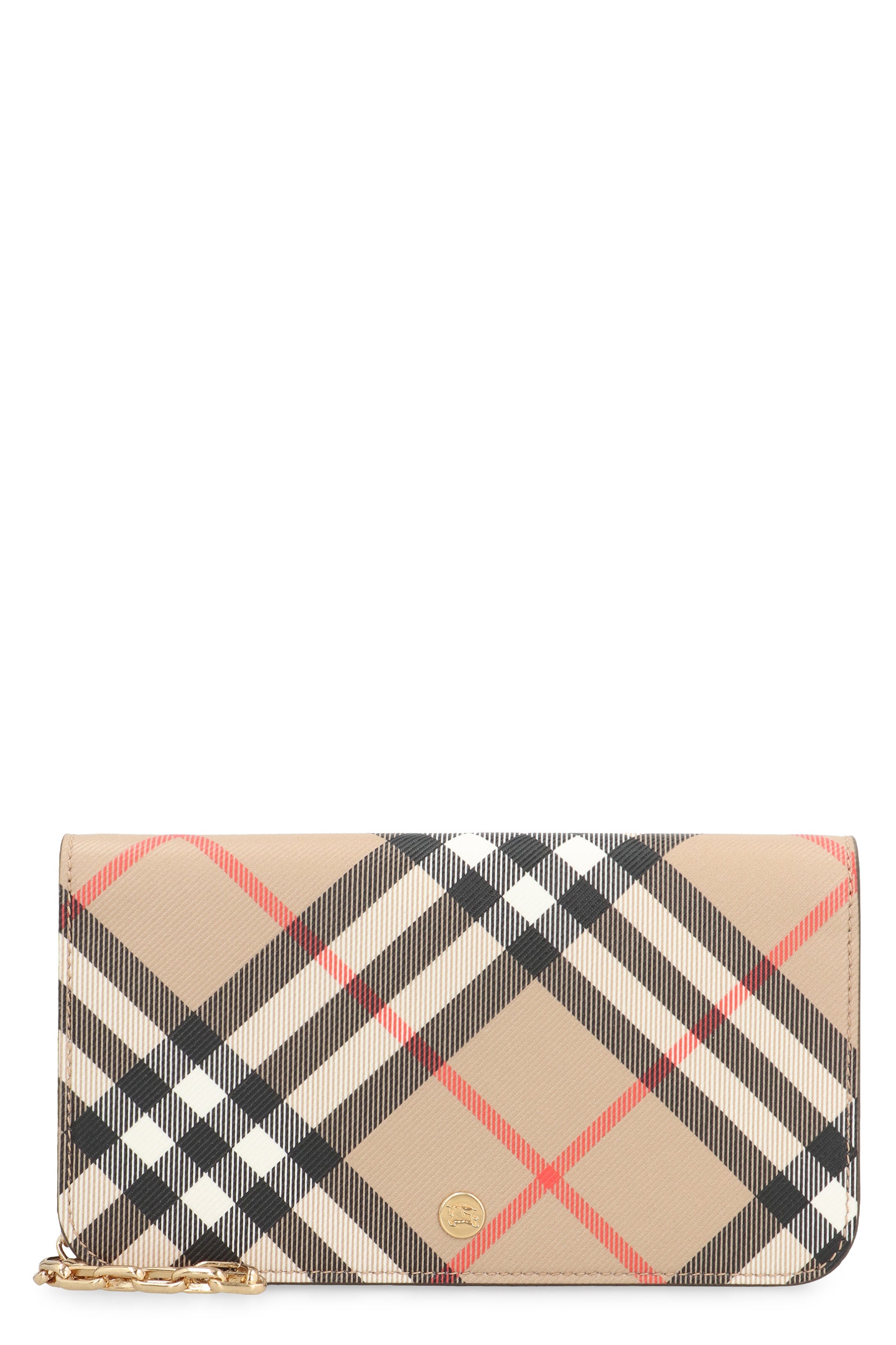 Burberry Check fabric wallet on chain