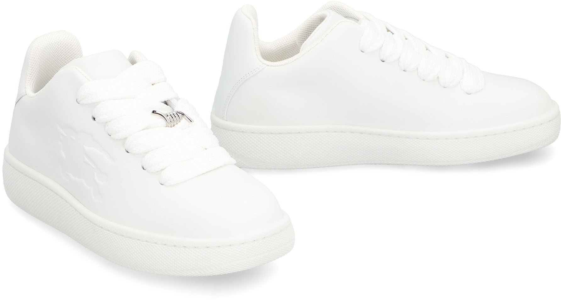 Box leather low-top sneakers