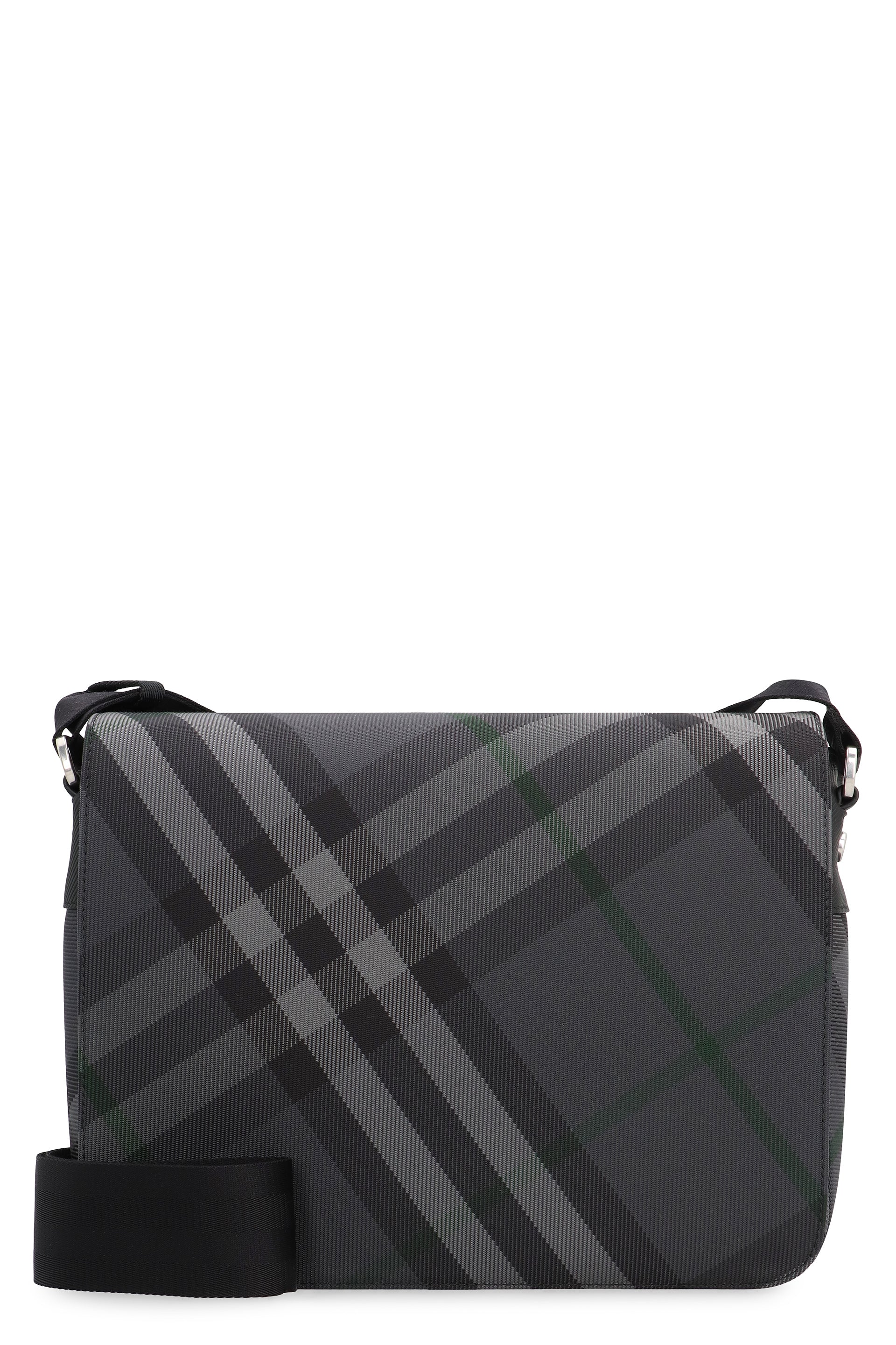 Grid Messenger bag with check motif