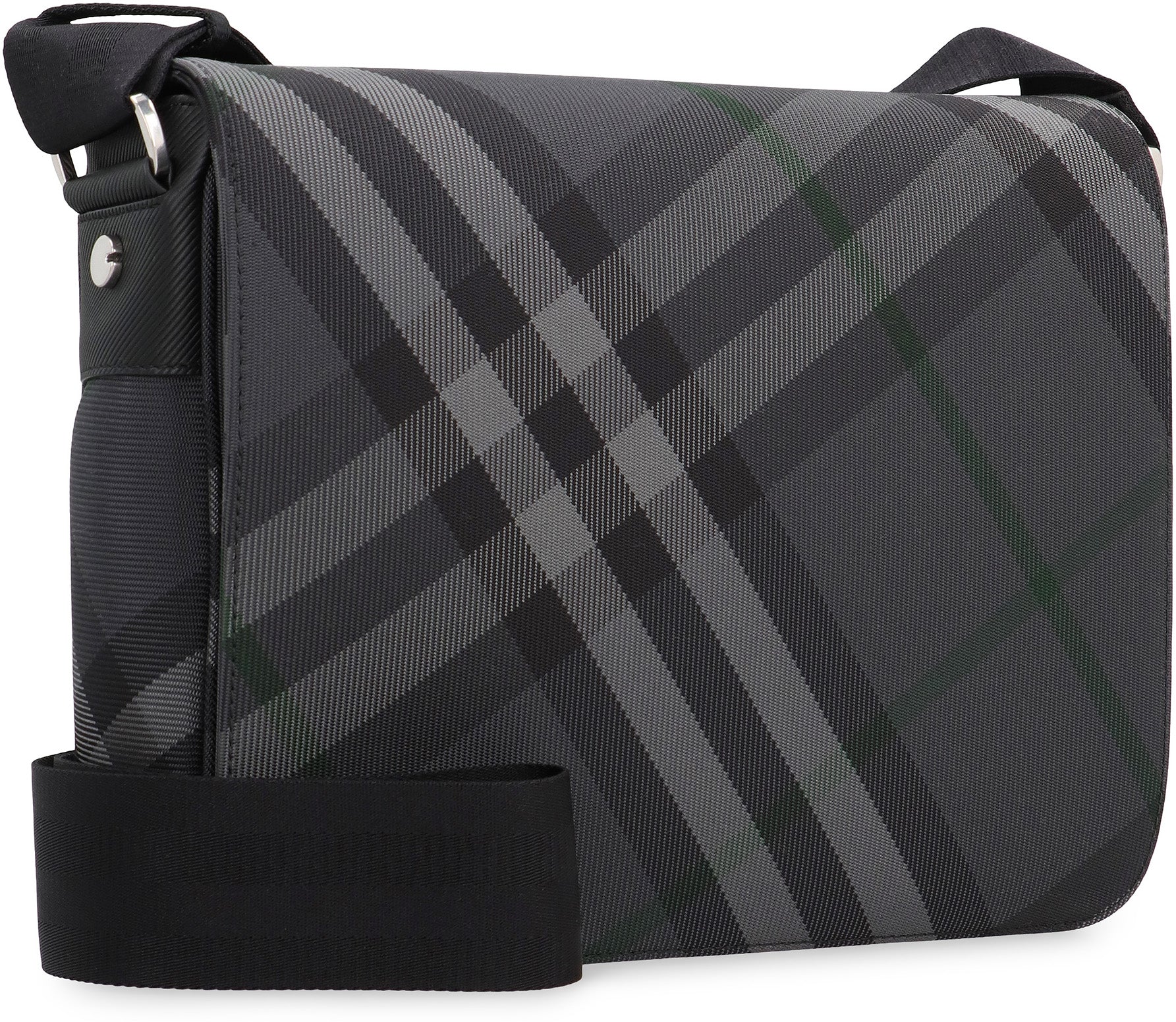 Grid Messenger bag with check motif