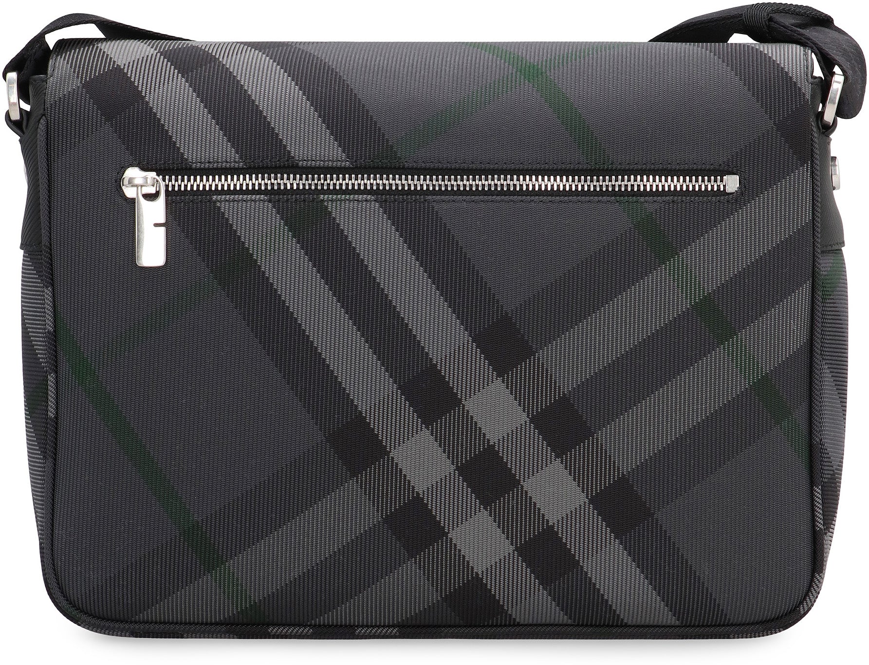 Grid Messenger bag with check motif