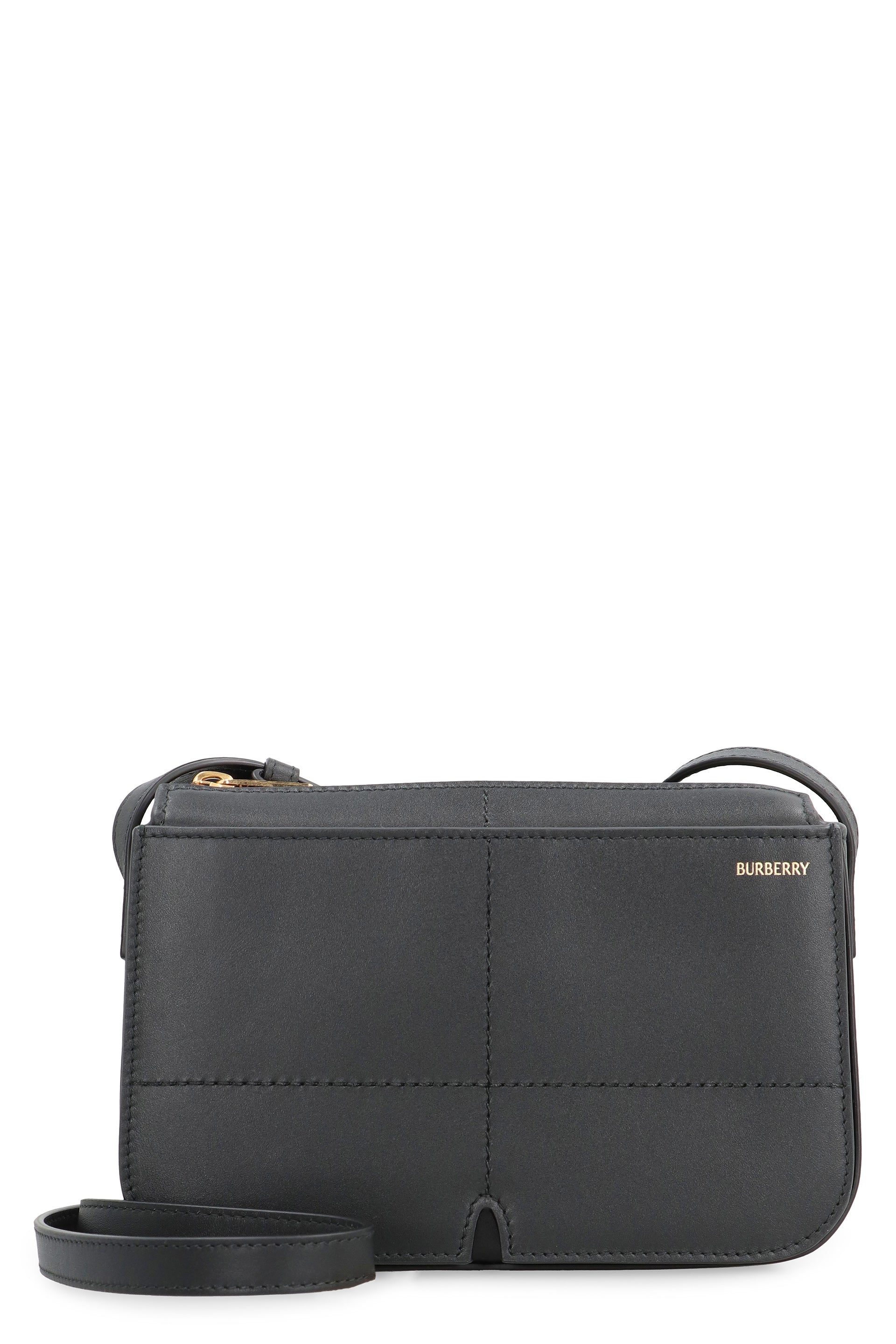 Snip leather crossbody bag