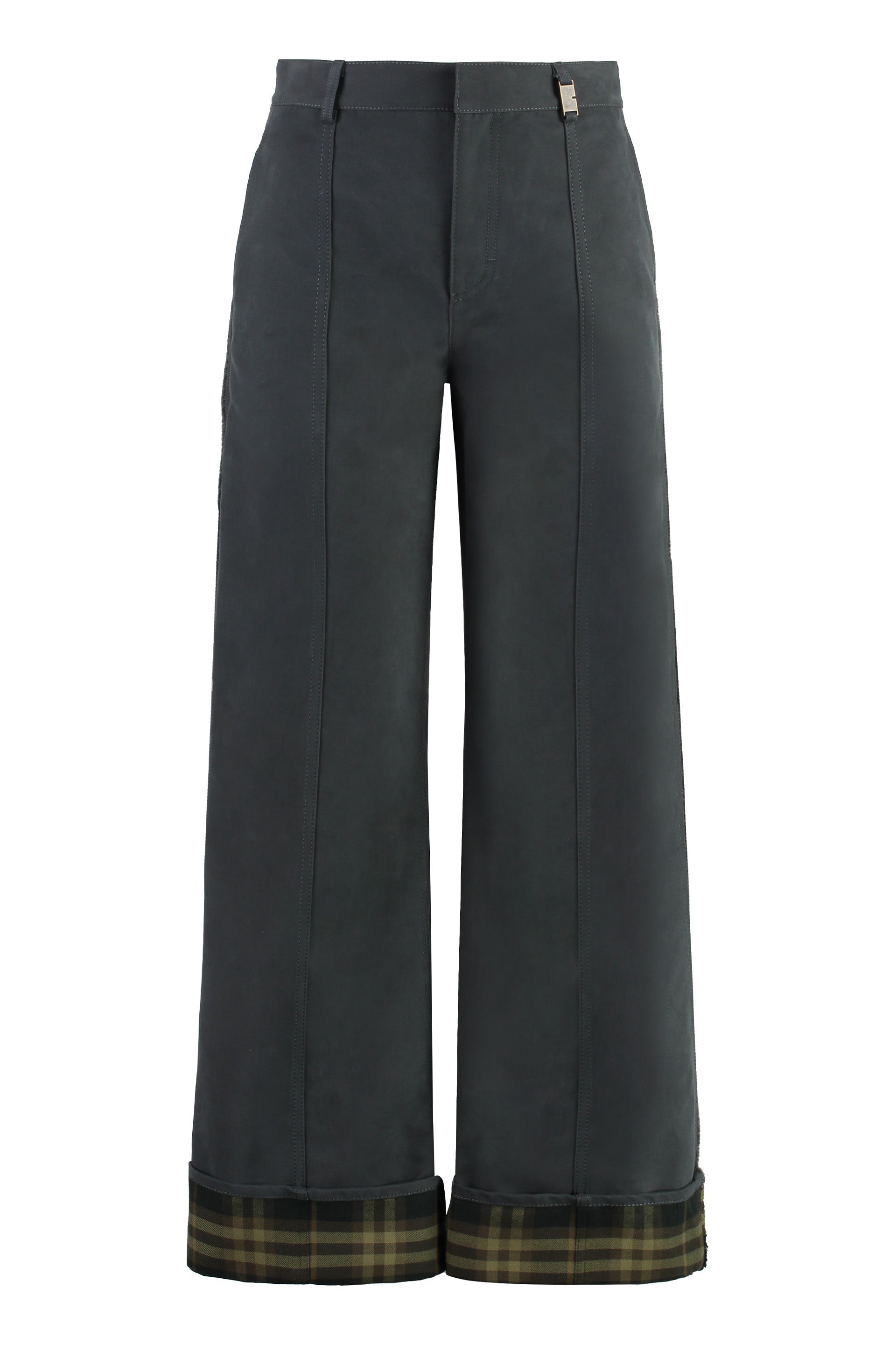 Cotton blend trousers