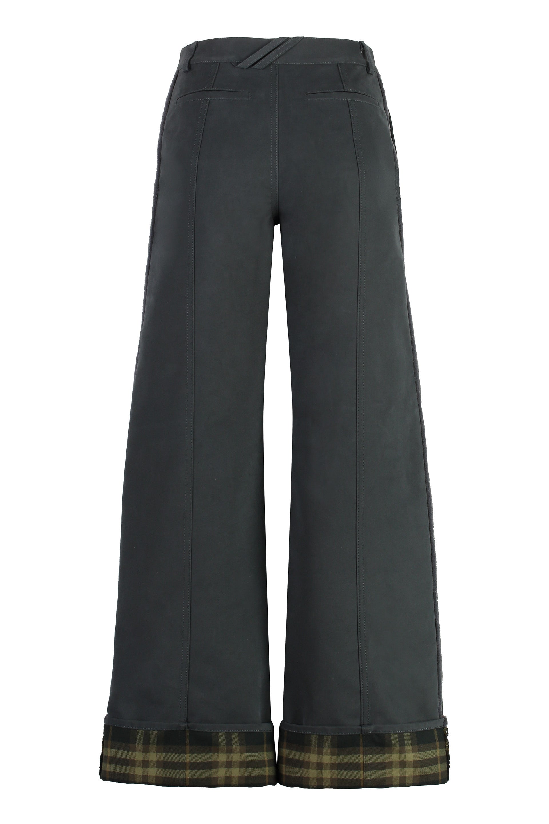 Cotton blend trousers