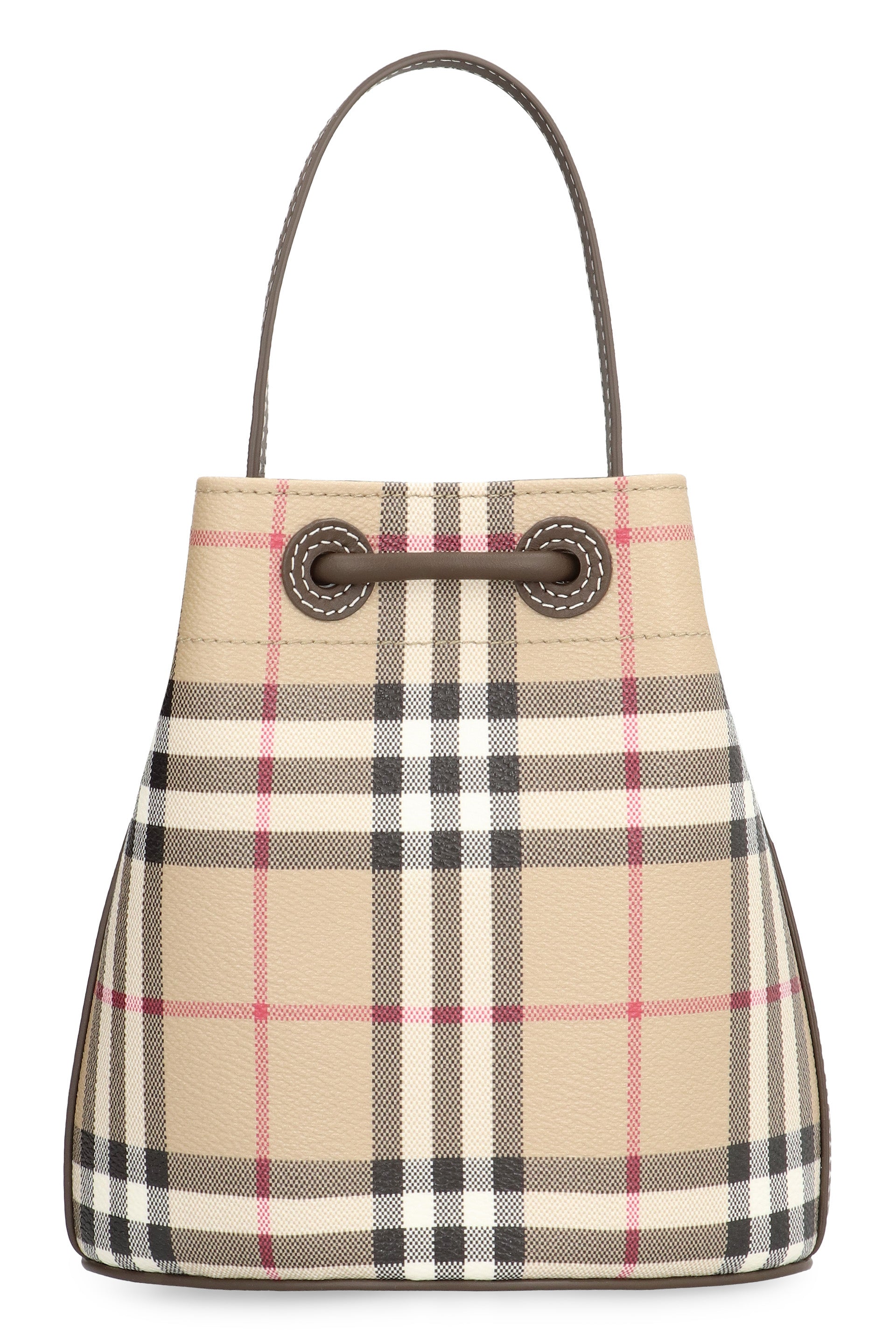 Check Mini bucket bag