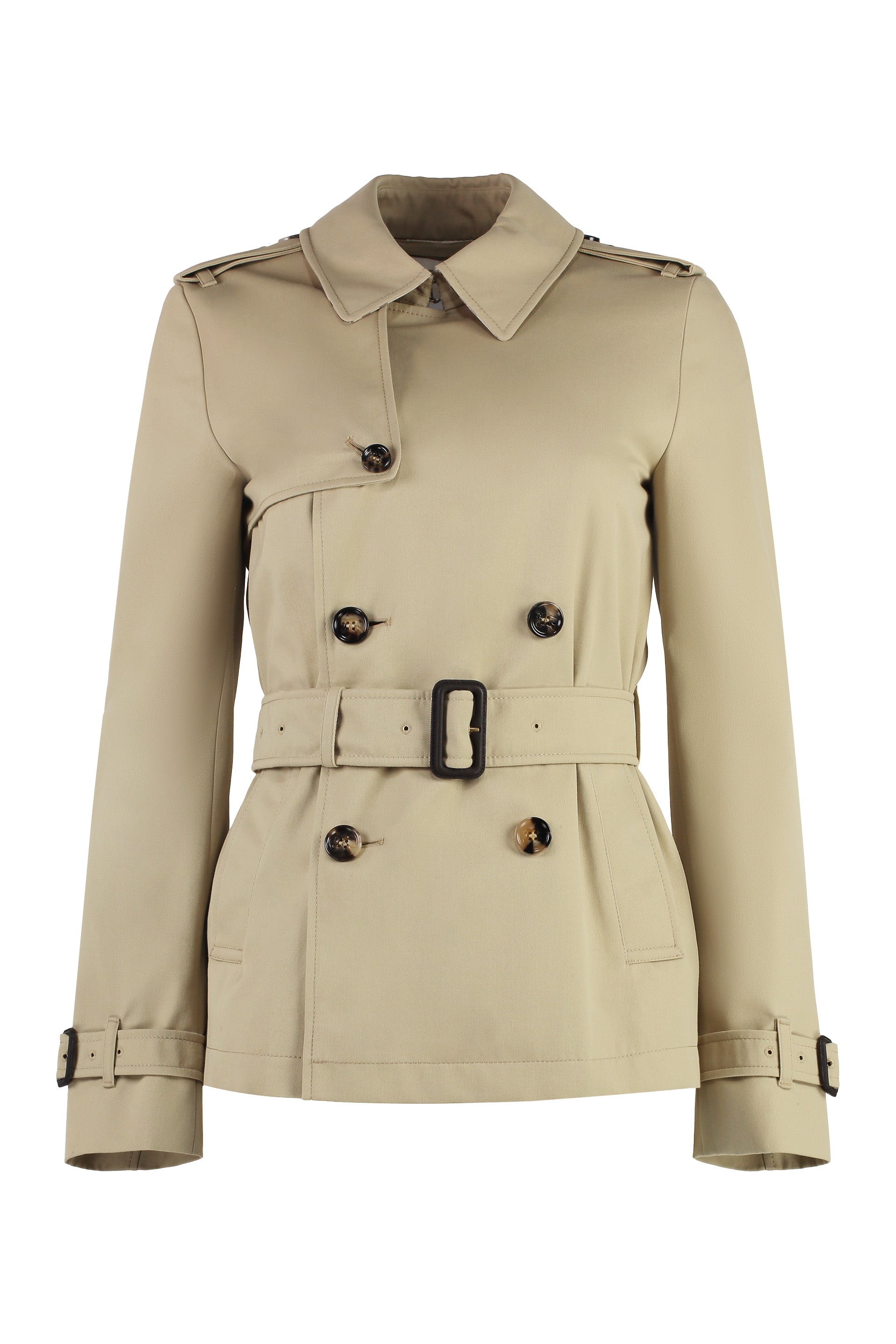 Double-breasted trench coat