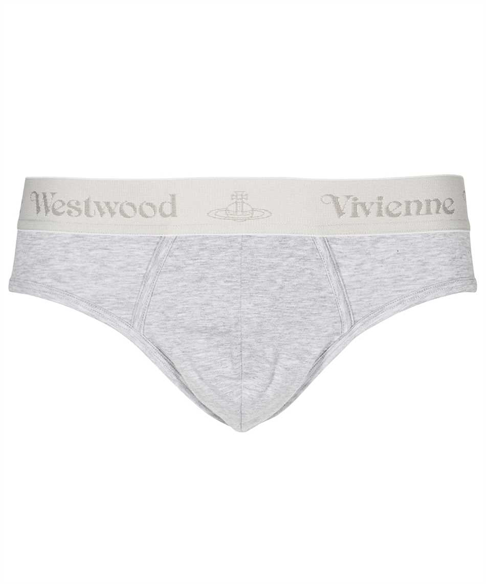 Set of three cotton briefs with logoed elastic band