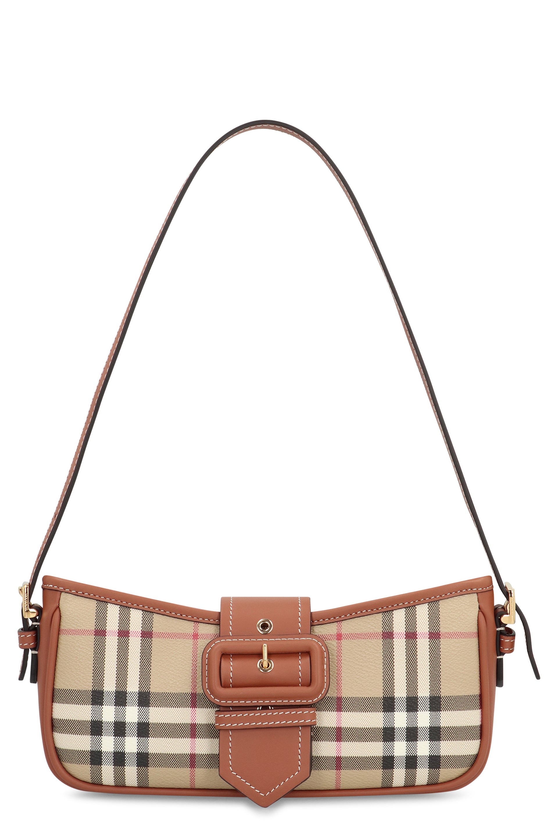 Check print shoulder bag