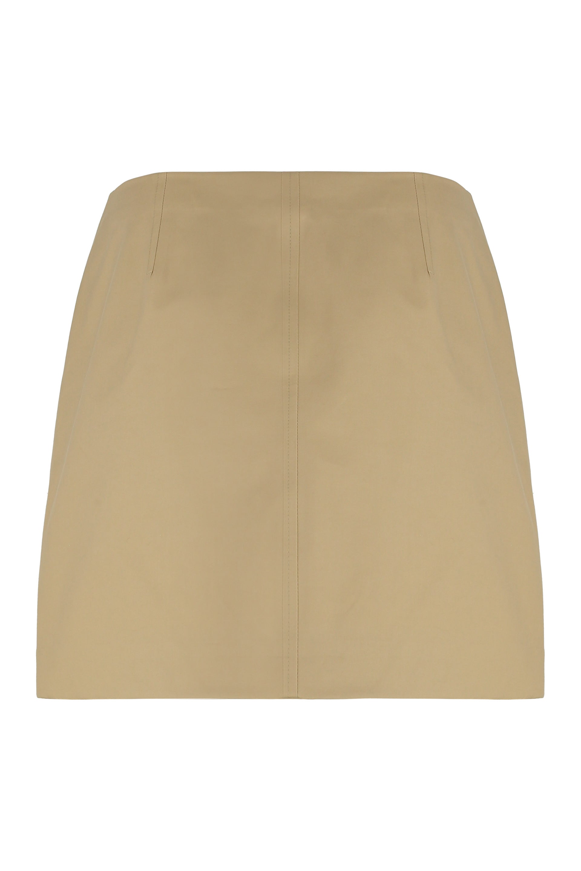 Miniskirt trench in double gabardine