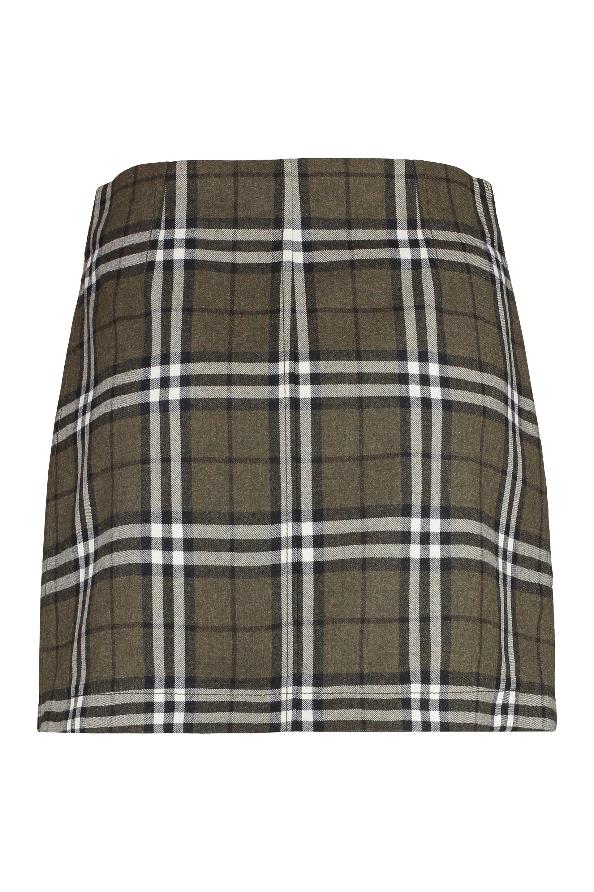 Wool mini skirt