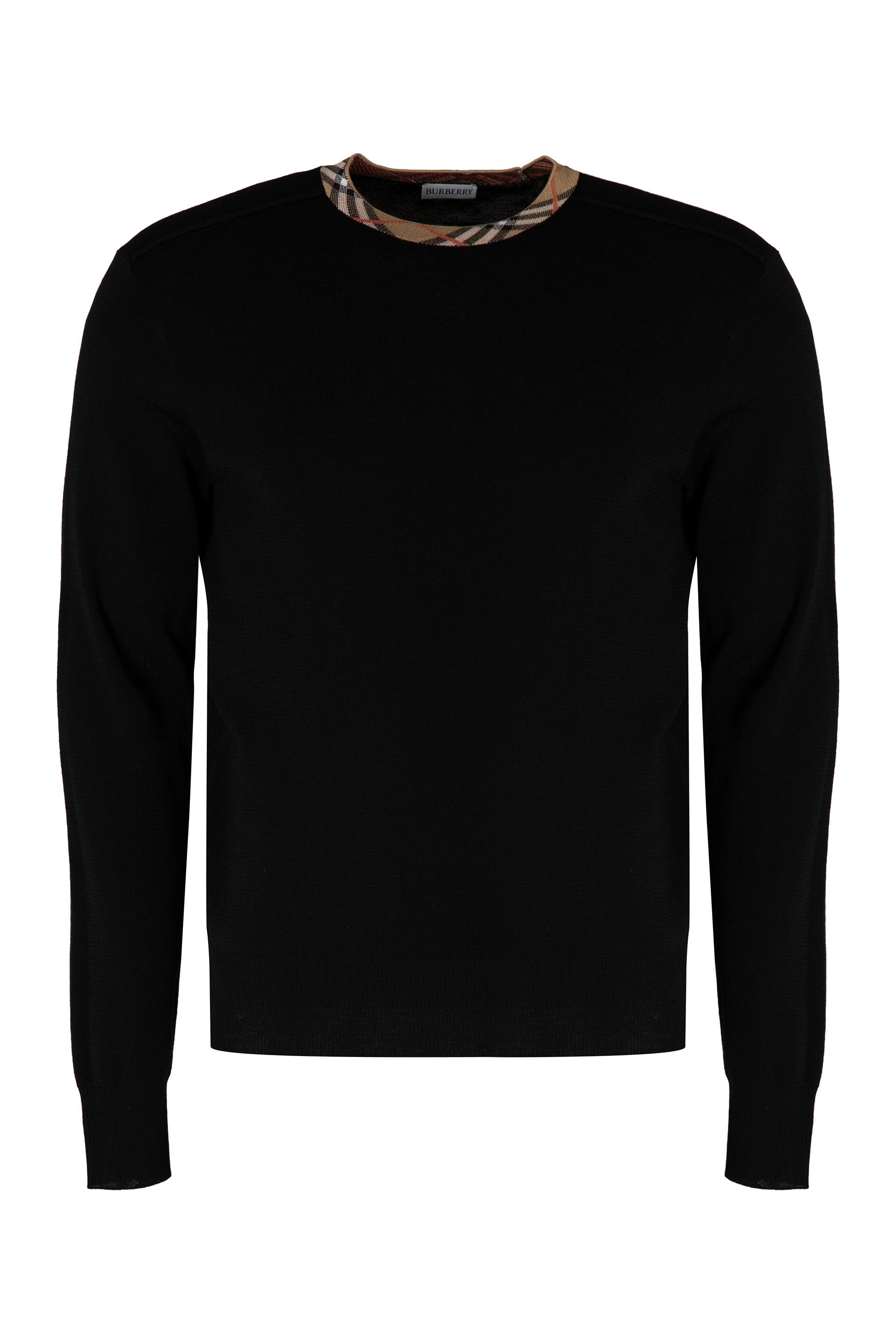 Crew-neck wool sweater