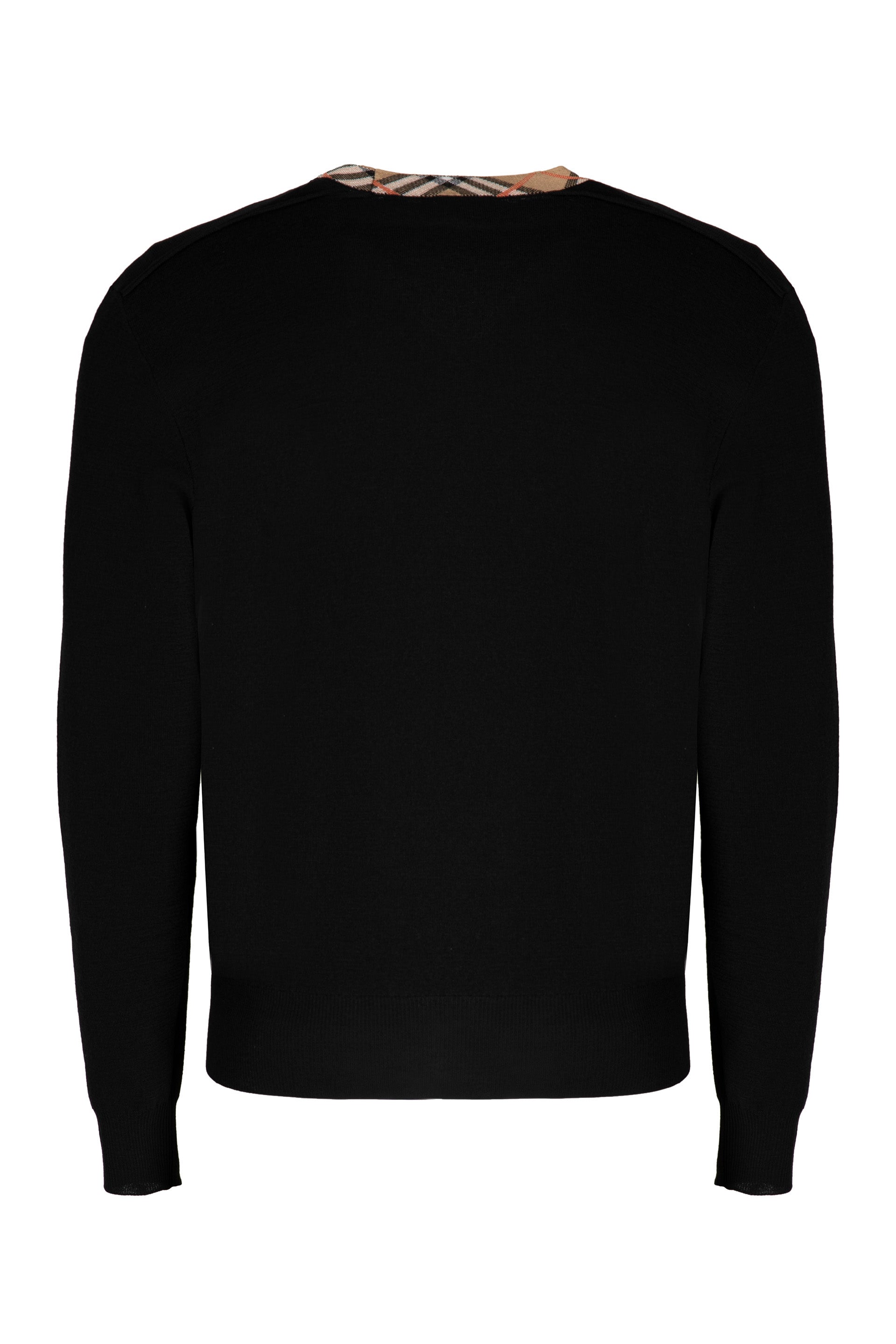 Crew-neck wool sweater