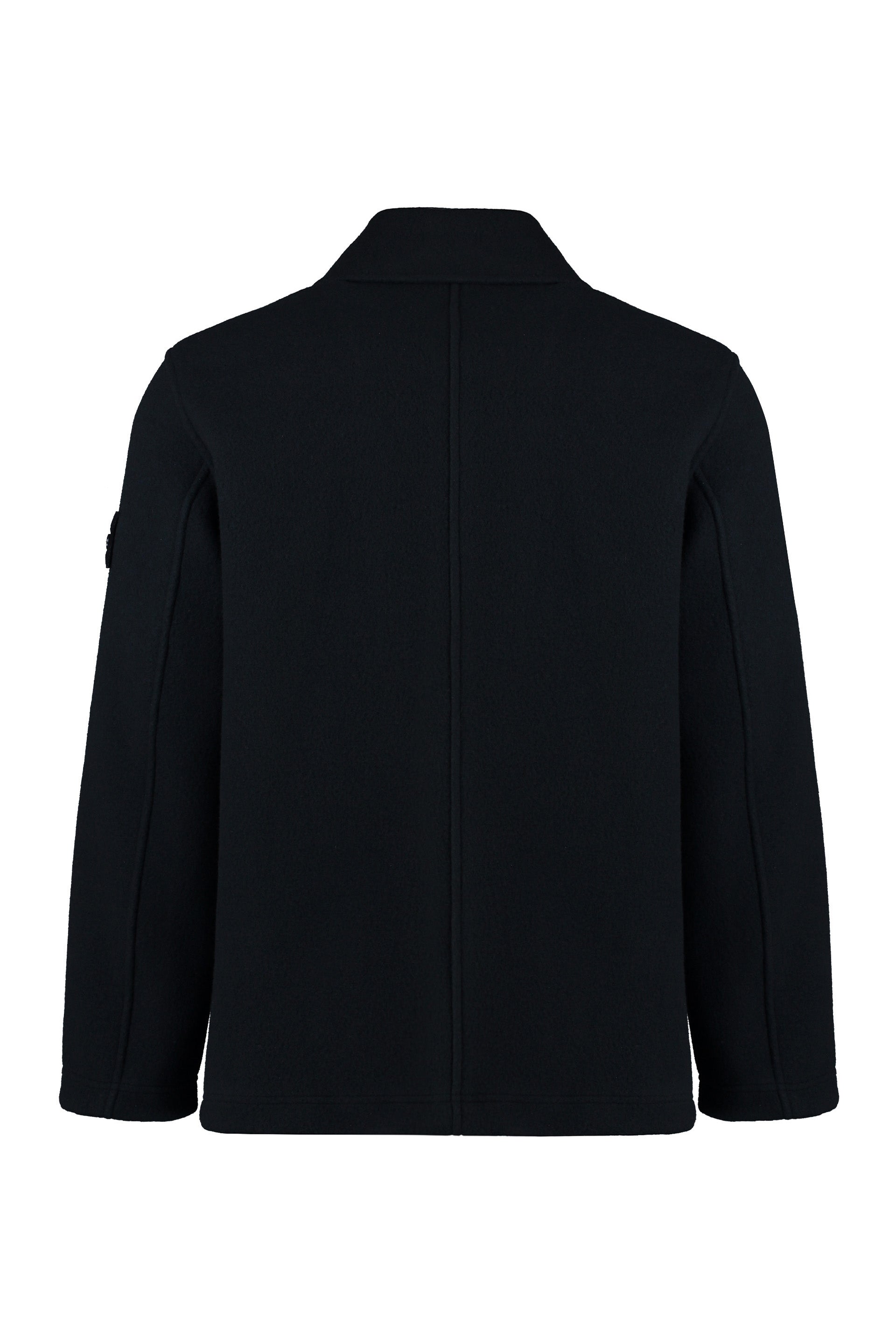 Stone Island Ghost - Double-breasted wool and cashmere coat