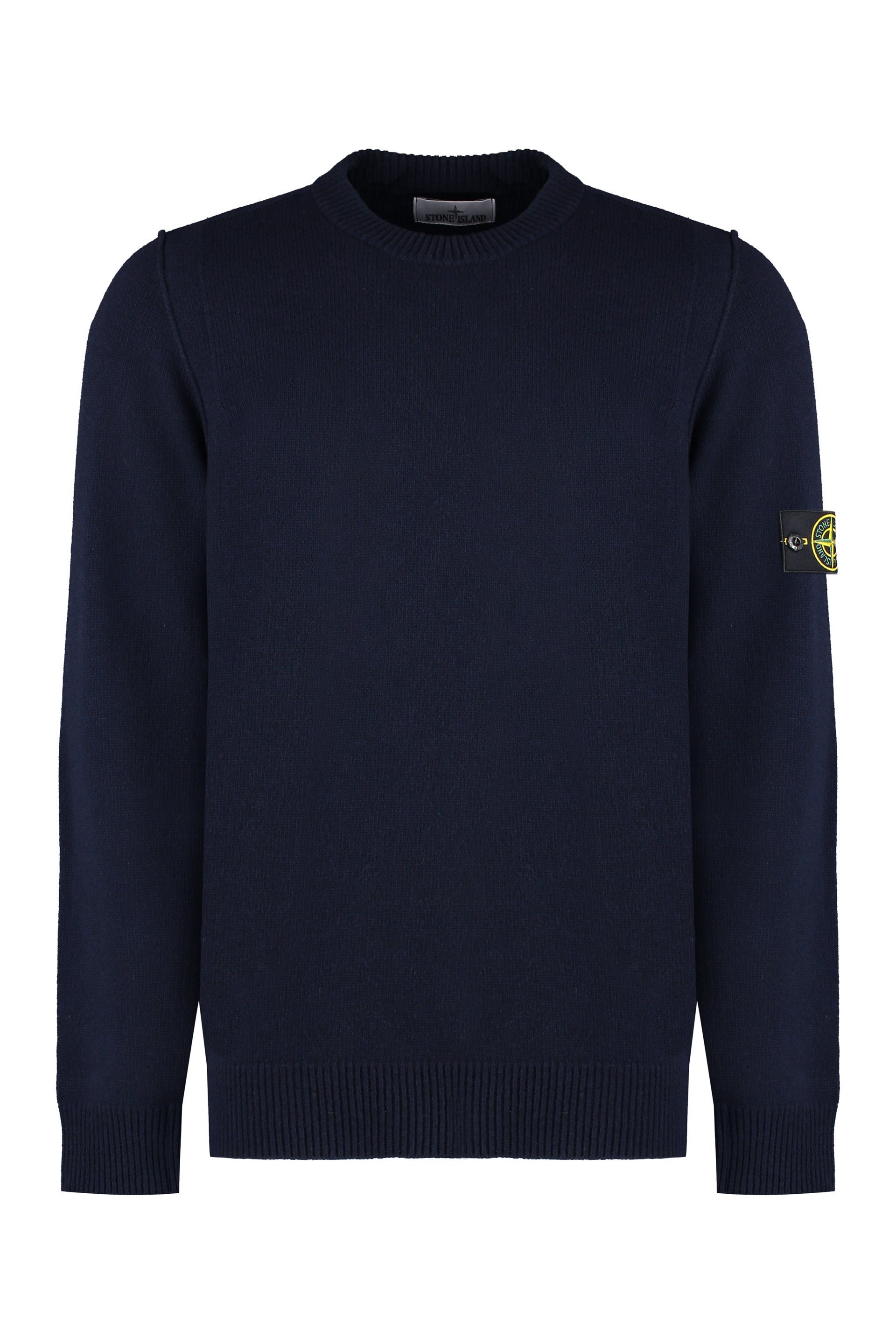 Wool-blend crew-neck sweater
