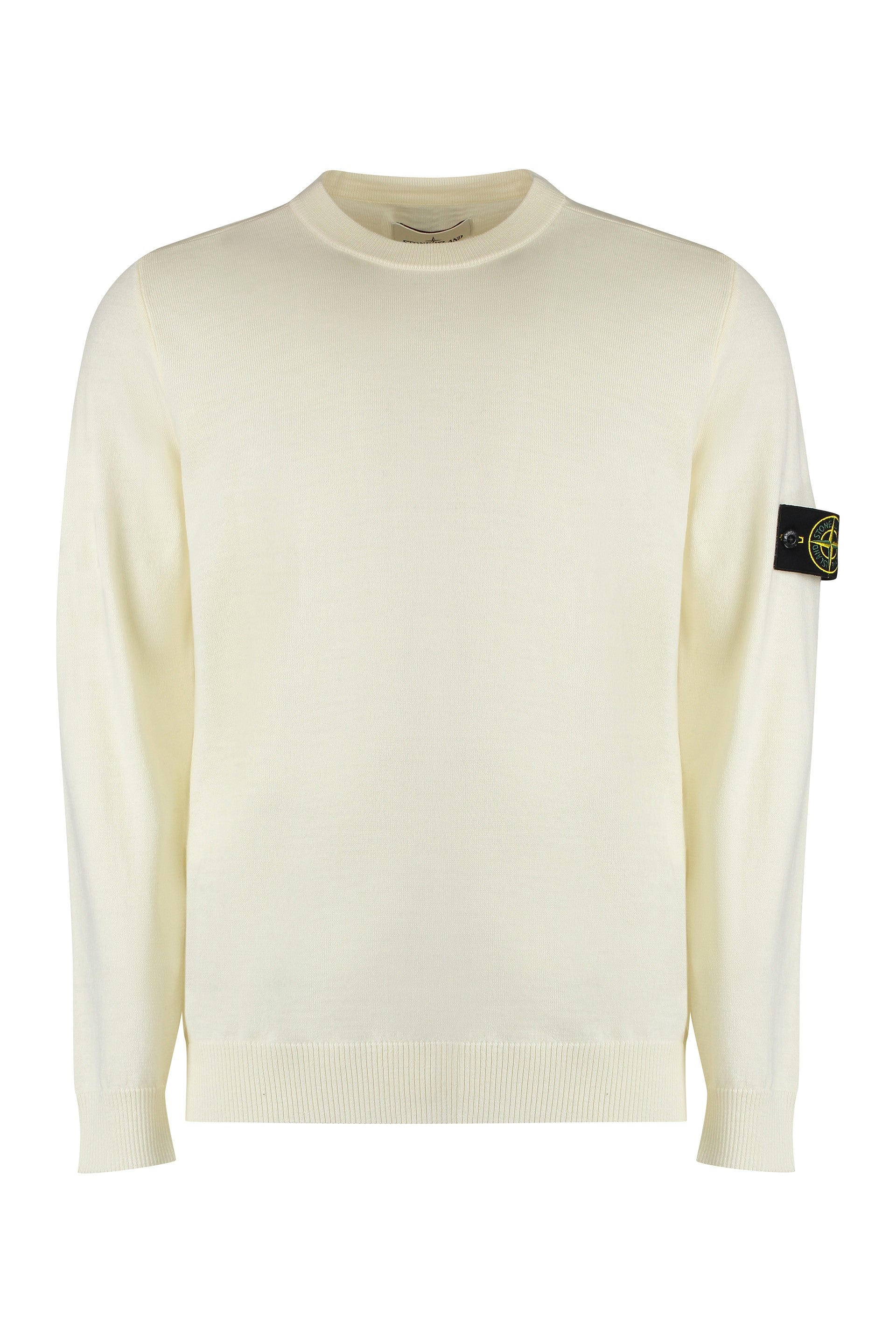 Virgin wool crew-neck pullover