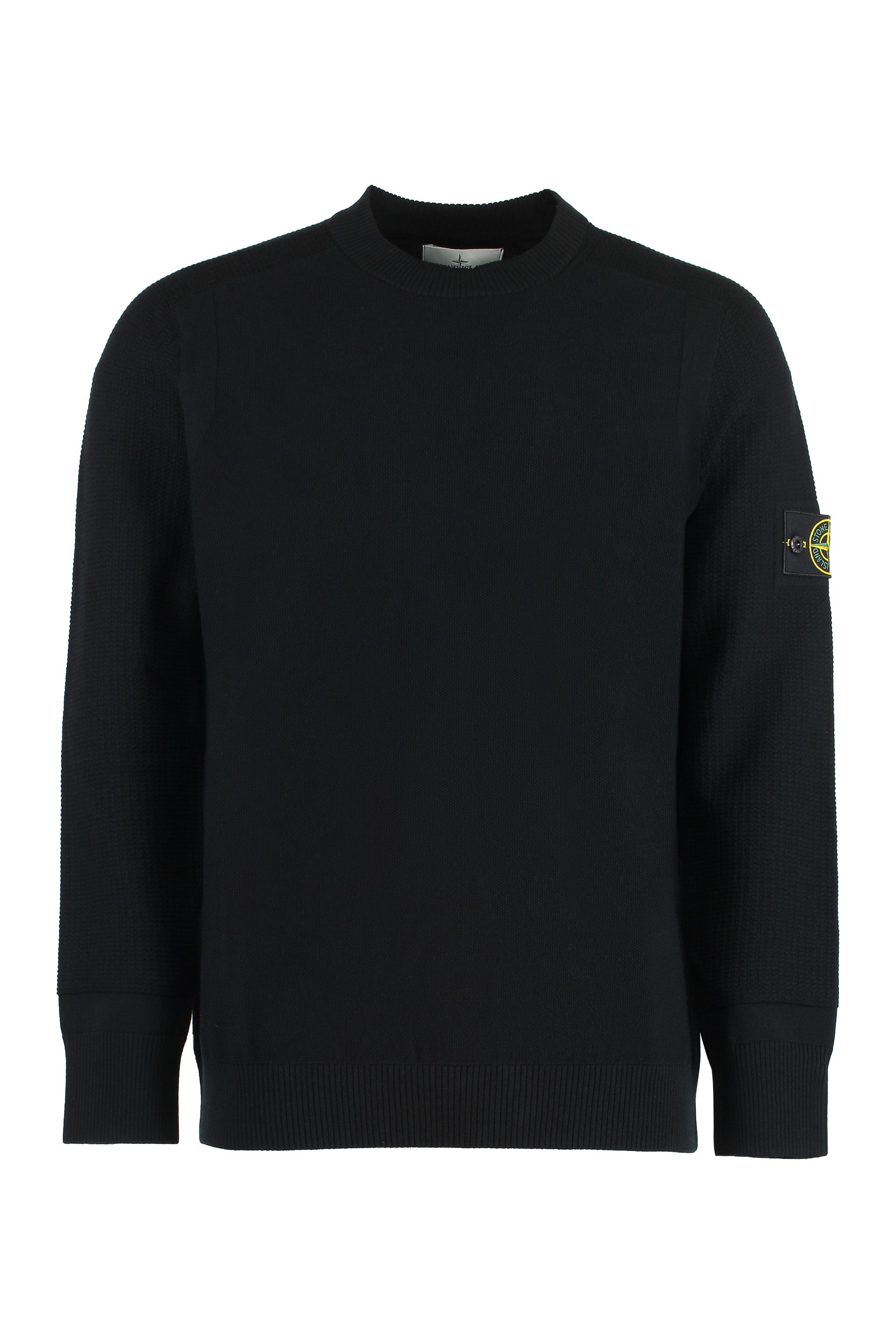 Wool-blend crew-neck sweater