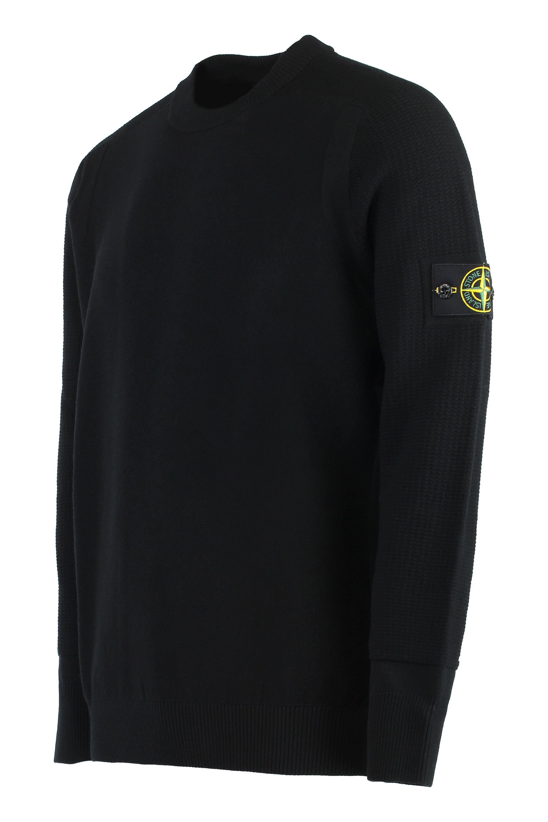 Wool-blend crew-neck sweater