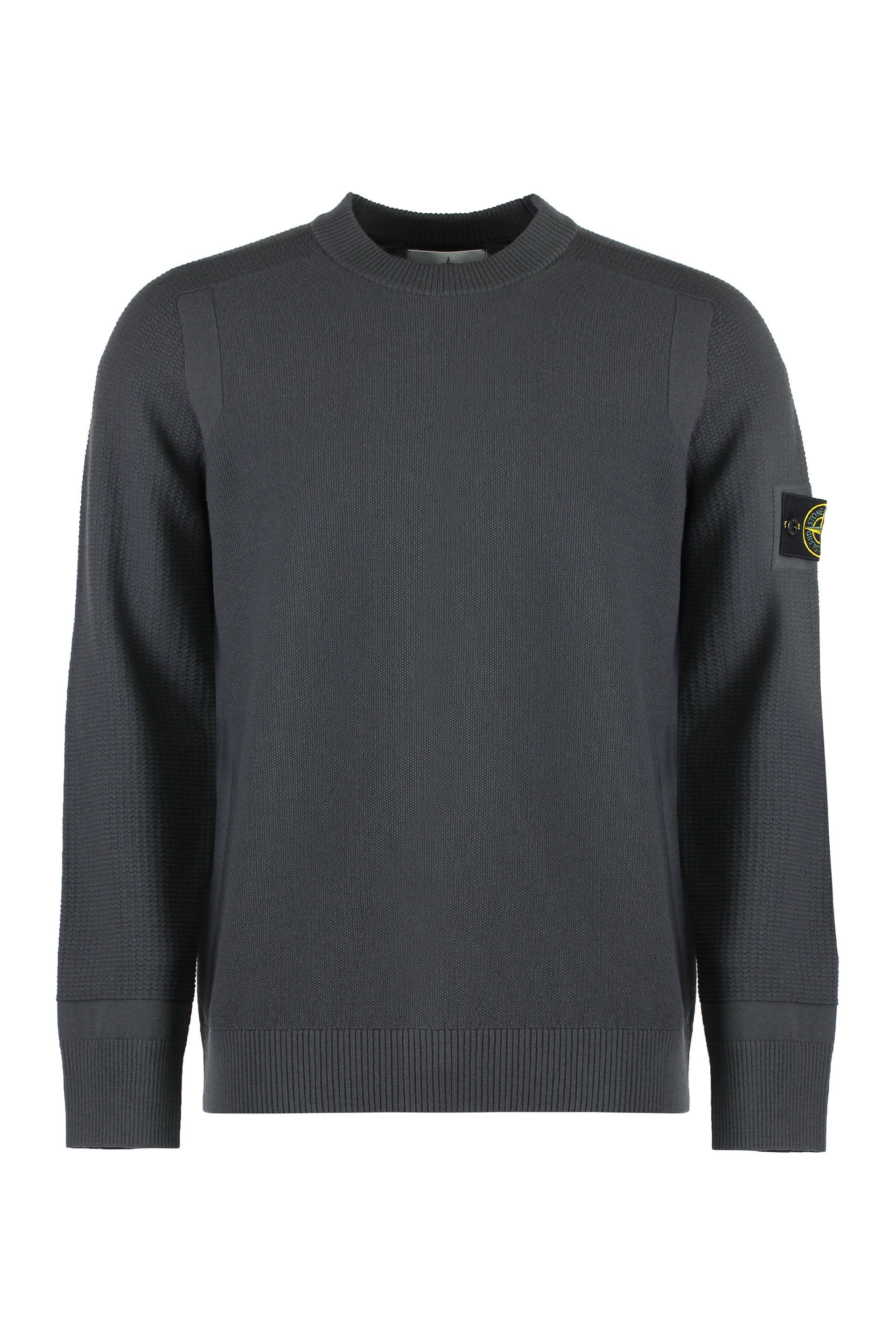 Wool-blend crew-neck sweater