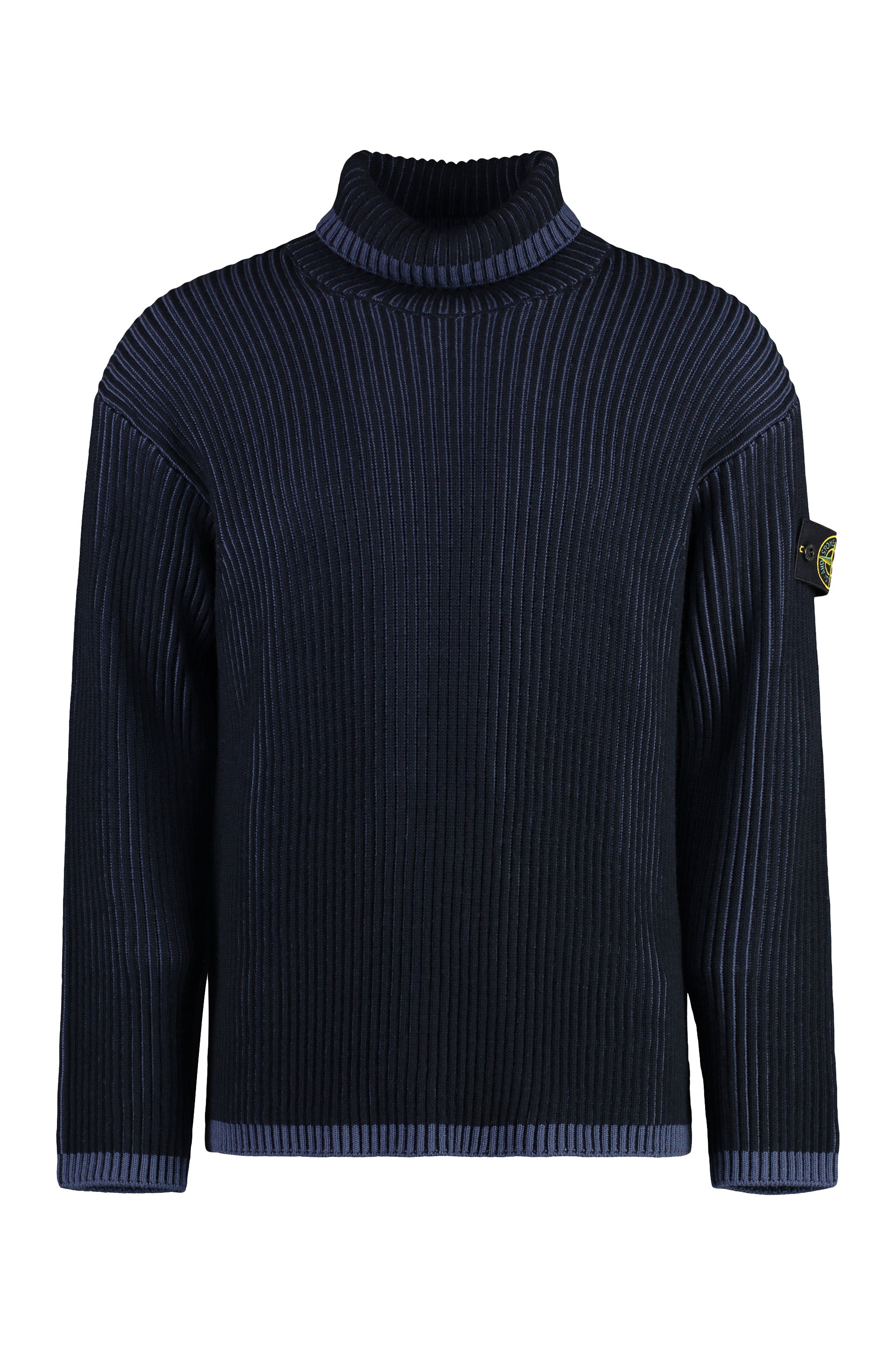 Virgin wool turtleneck sweater