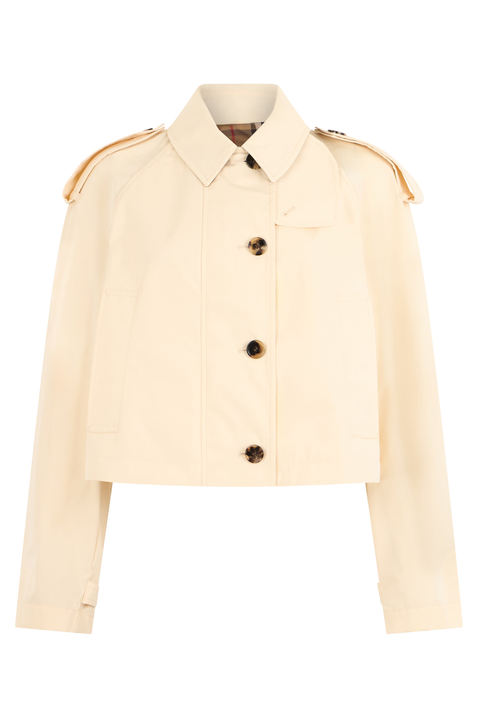 Cropped jacket in cotton