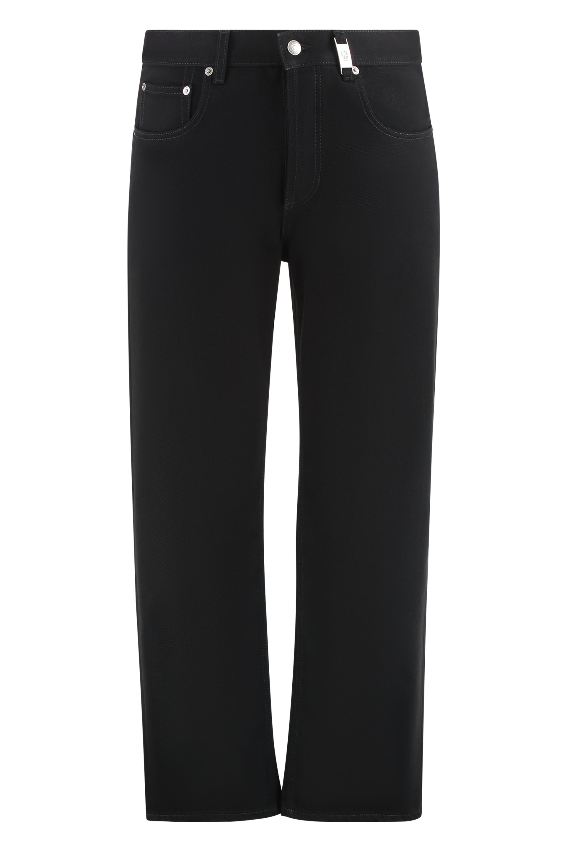 5-pocket straight-leg jeans