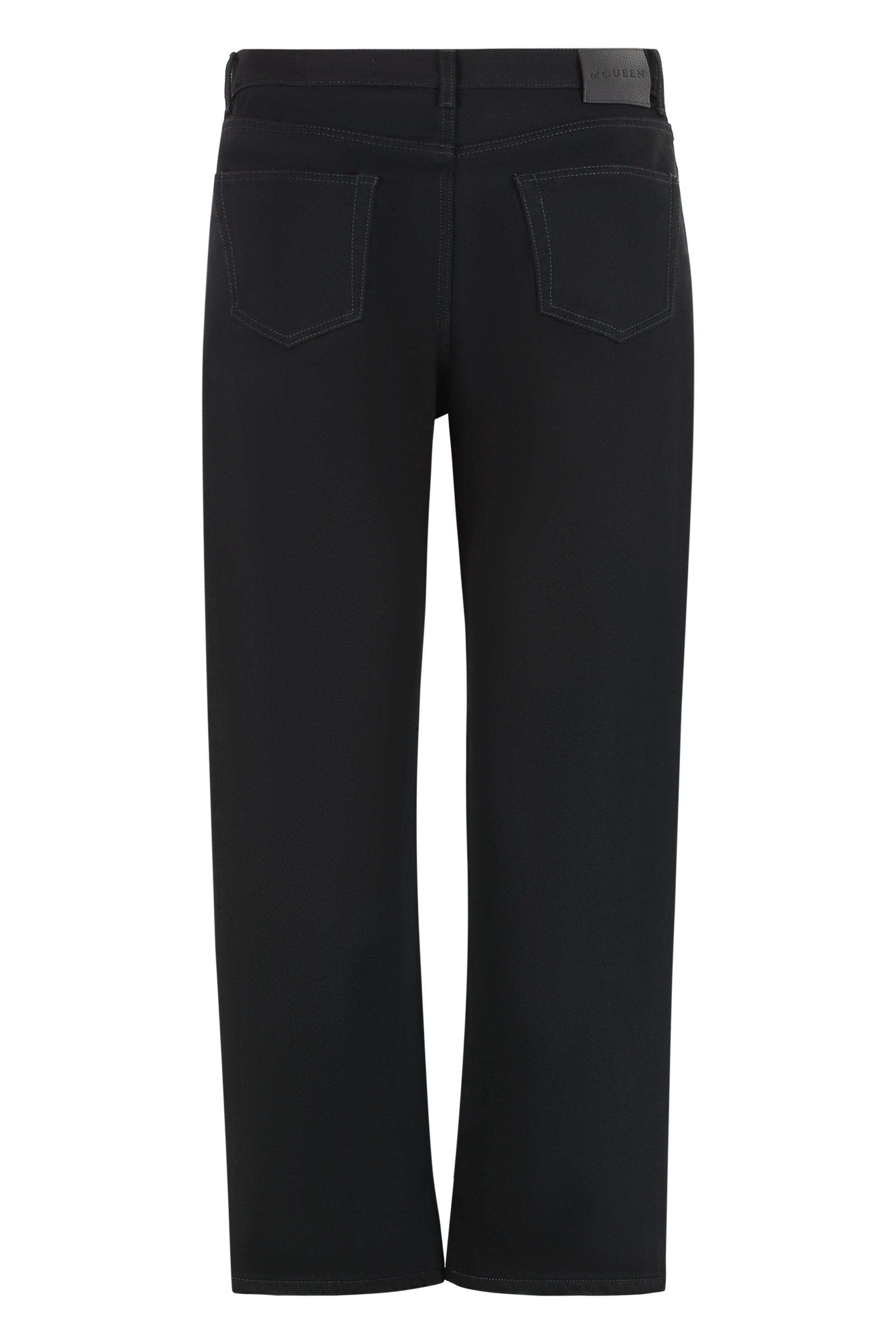 5-pocket straight-leg jeans