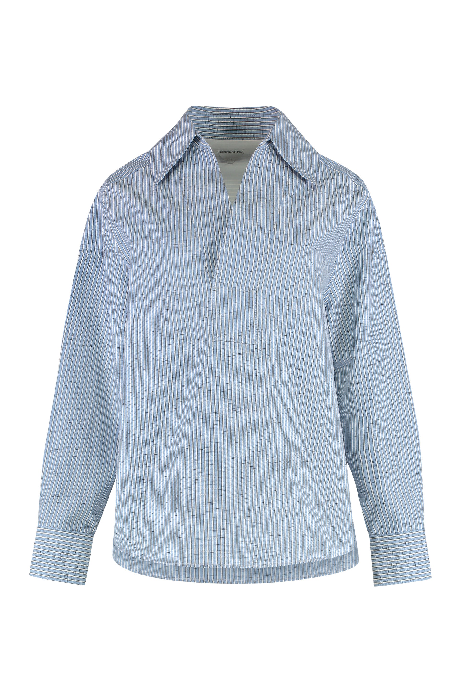 Cotton and linen blouse