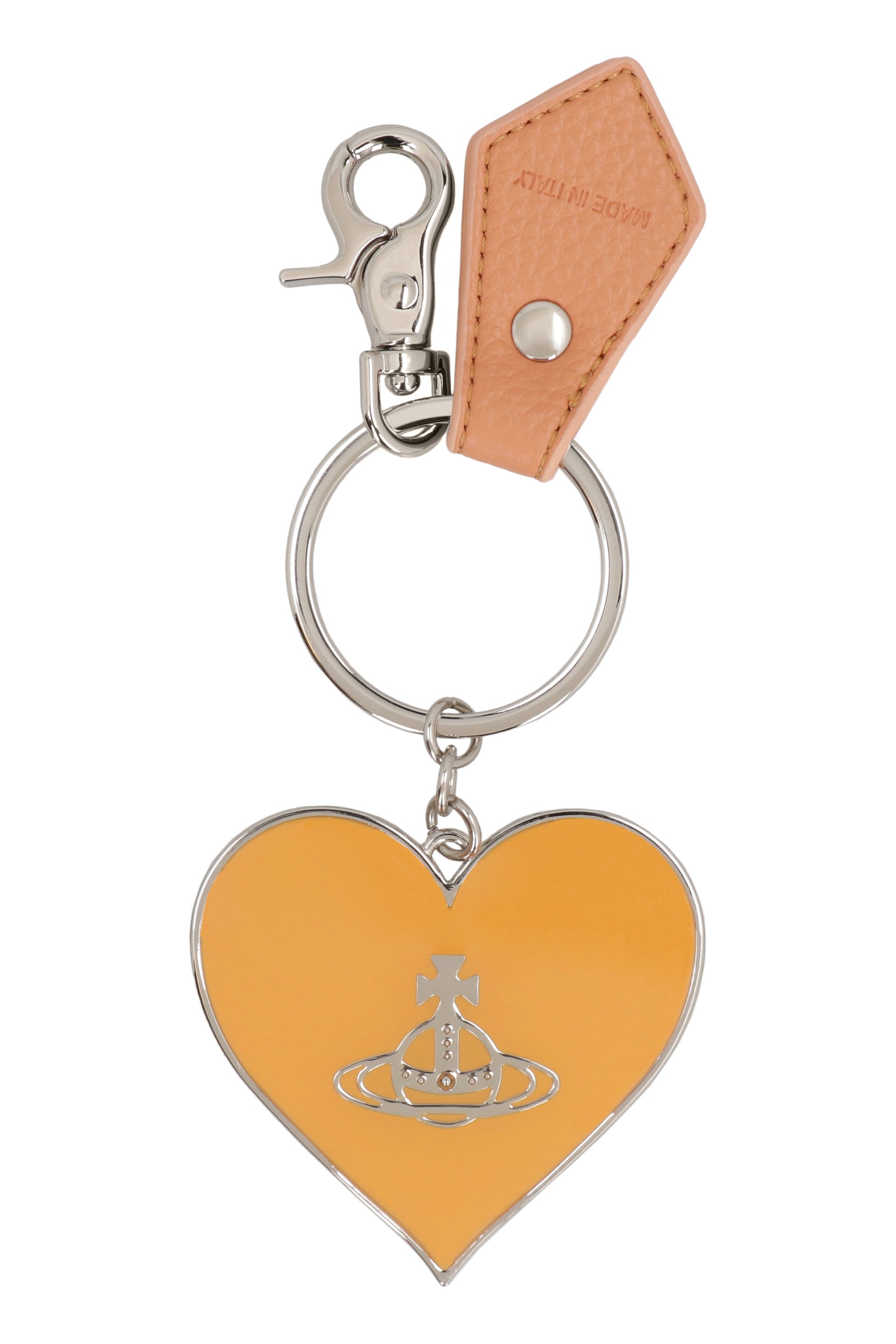 Mirror Heart Orb key ring