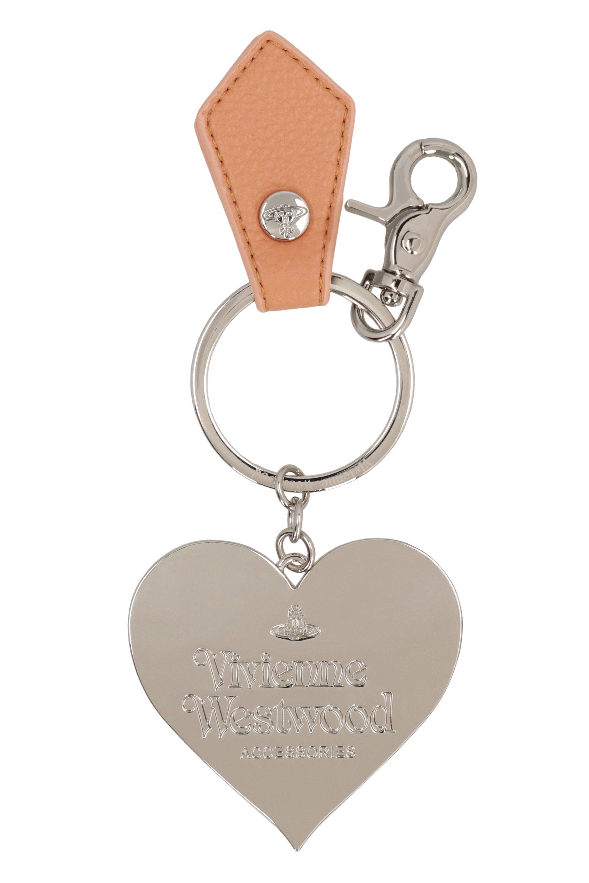 Mirror Heart Orb key ring