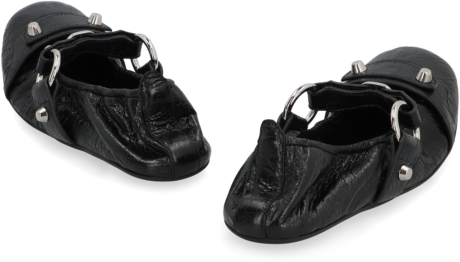 City Leather ballet flats
