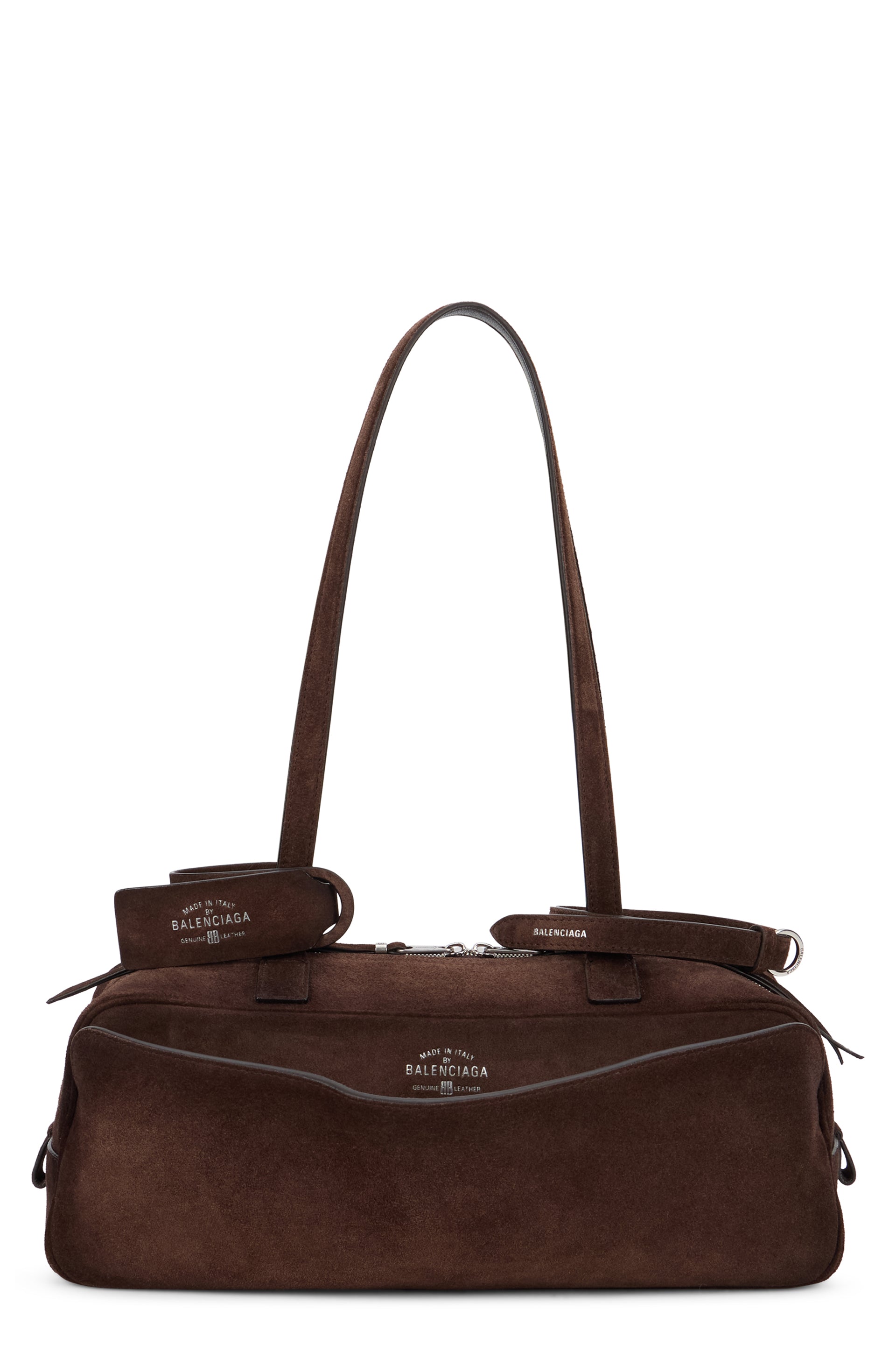Bowling bag Carrie small in suede leather