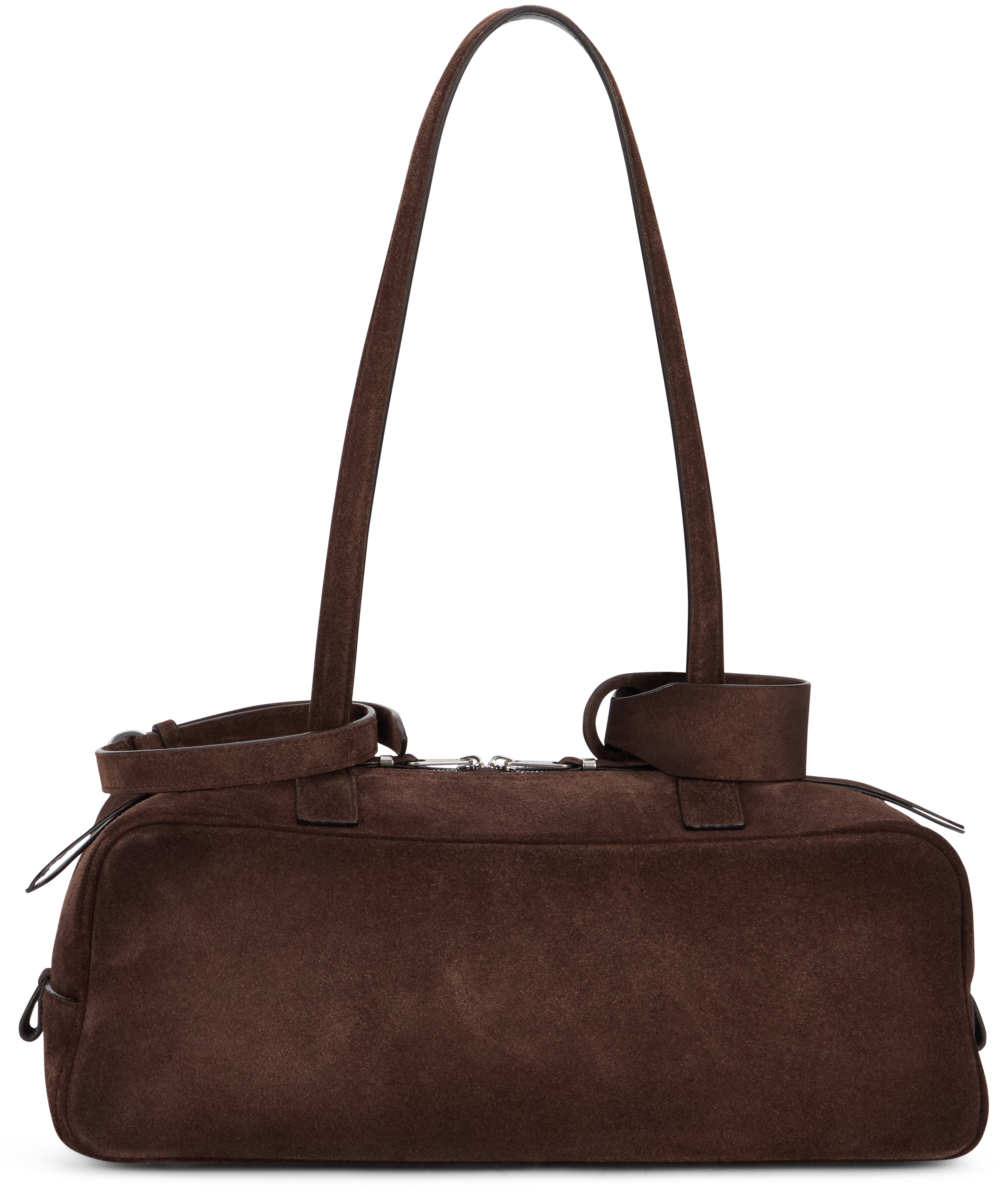 Bowling bag Carrie small in suede leather