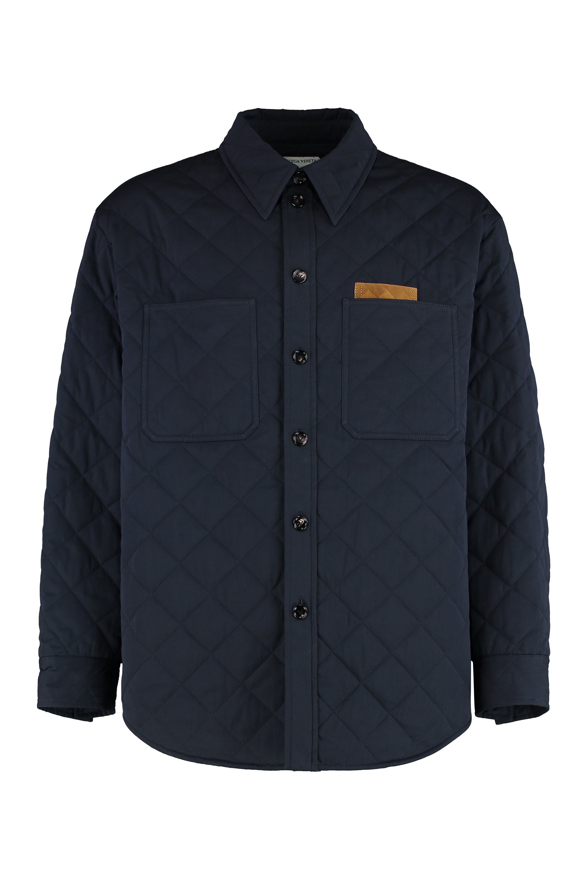 Quilted cotton overshirt