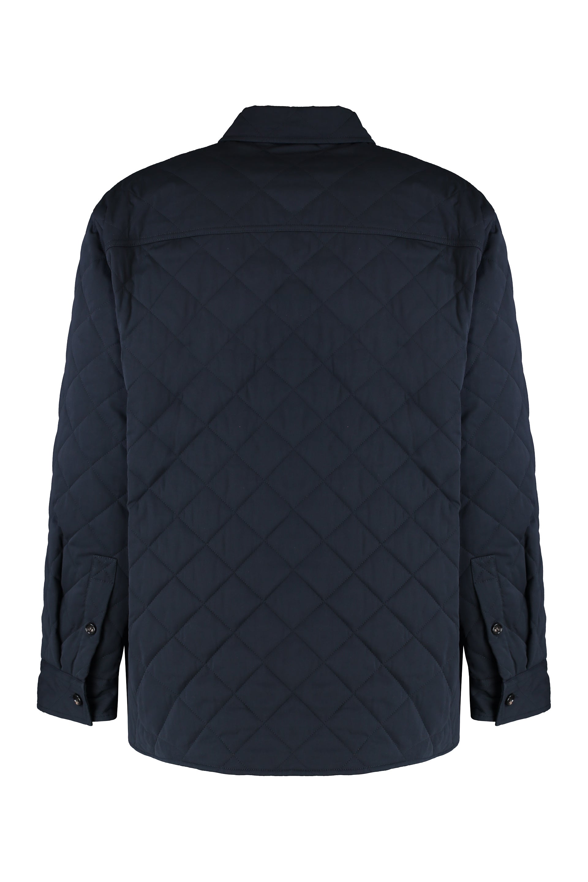 Quilted cotton overshirt