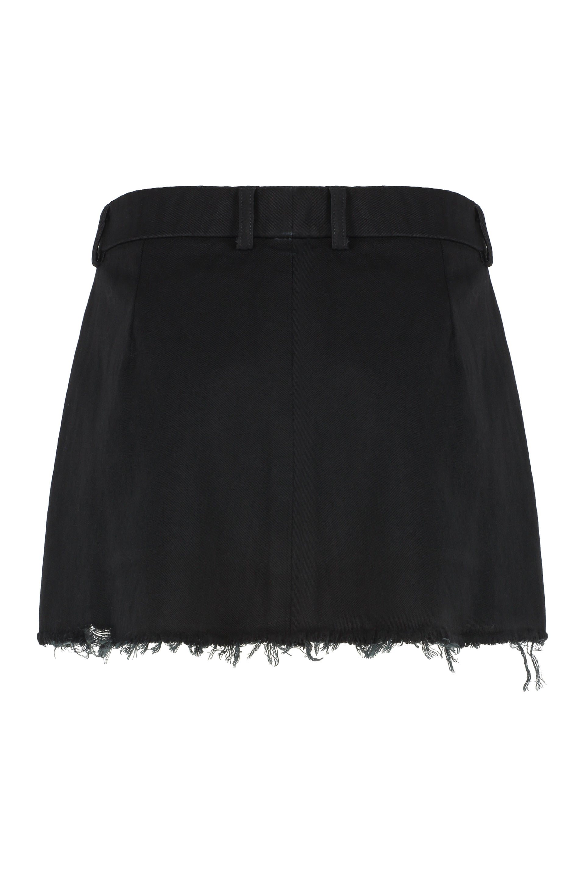 Wool mini skirt