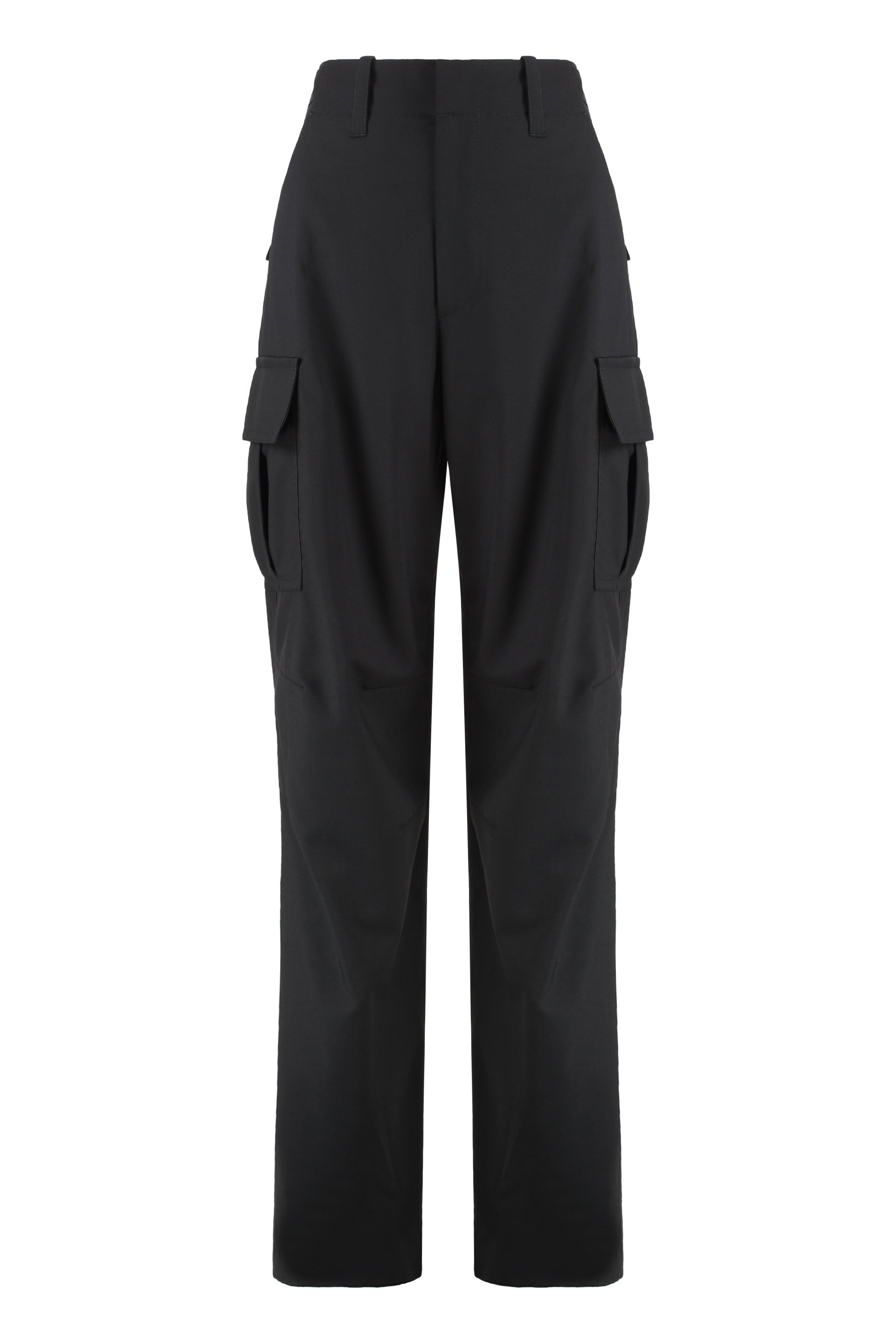 Wool cargo trousers