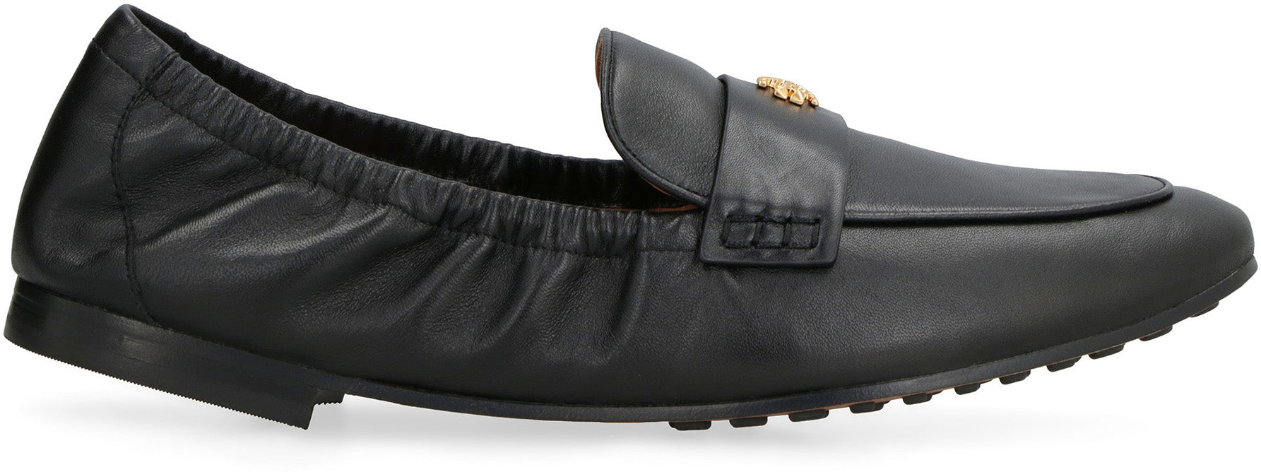 Leather ballet loafer