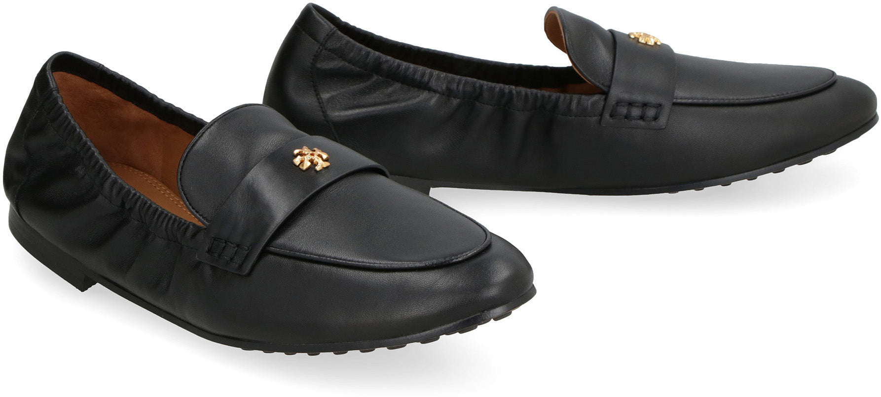 Leather ballet loafer