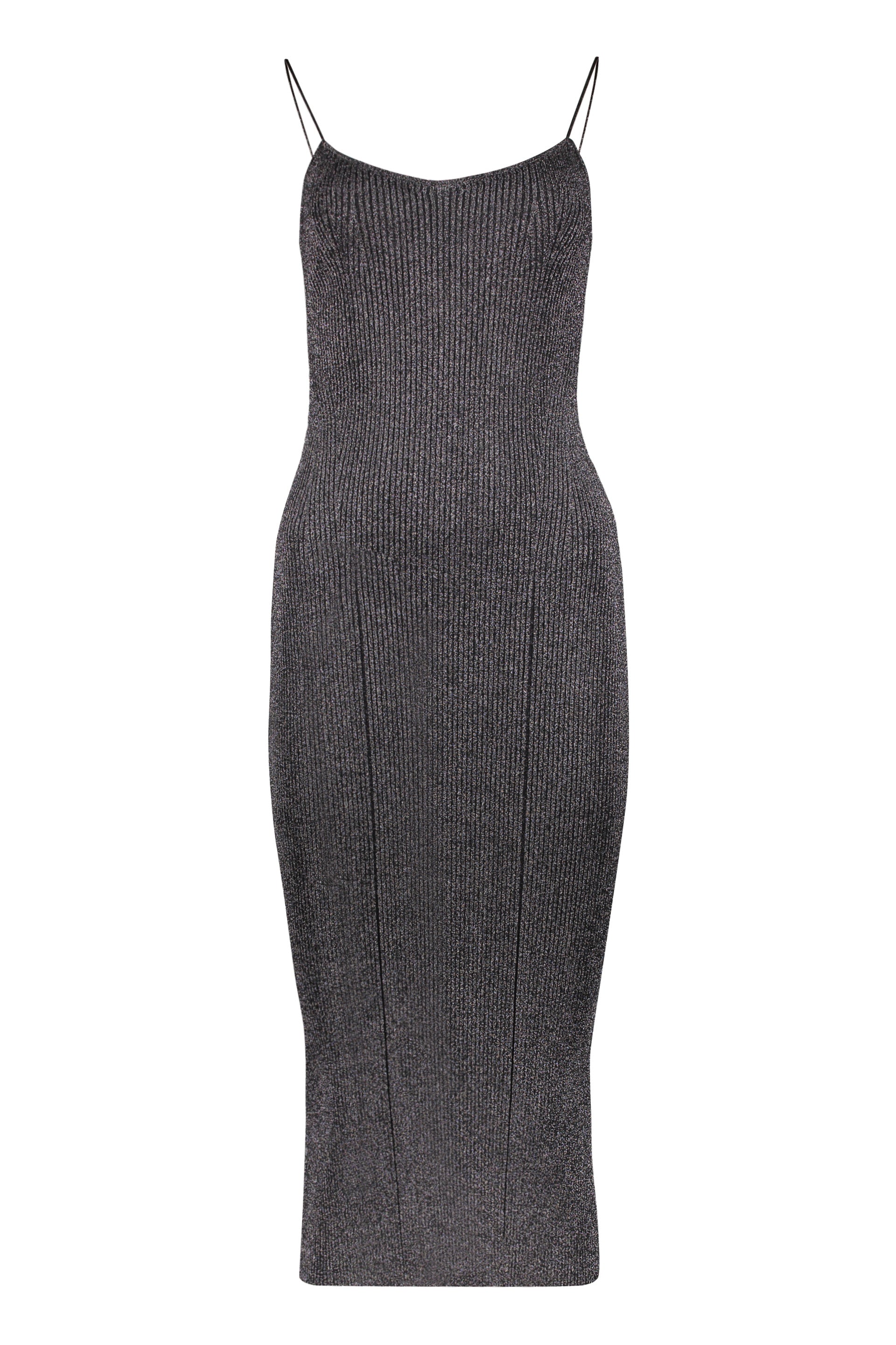 Pilar ribbed knit midi dress