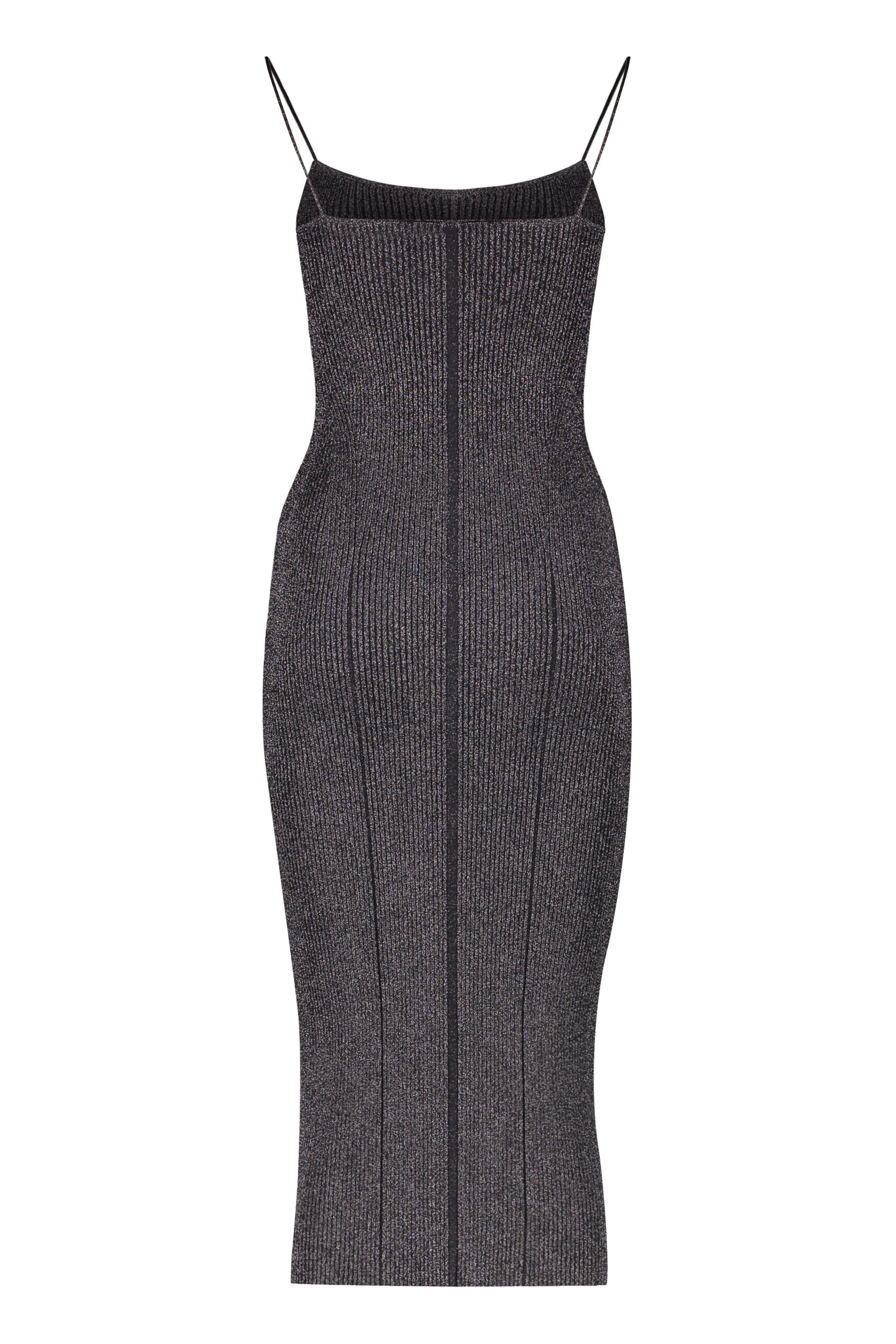 Pilar ribbed knit midi dress