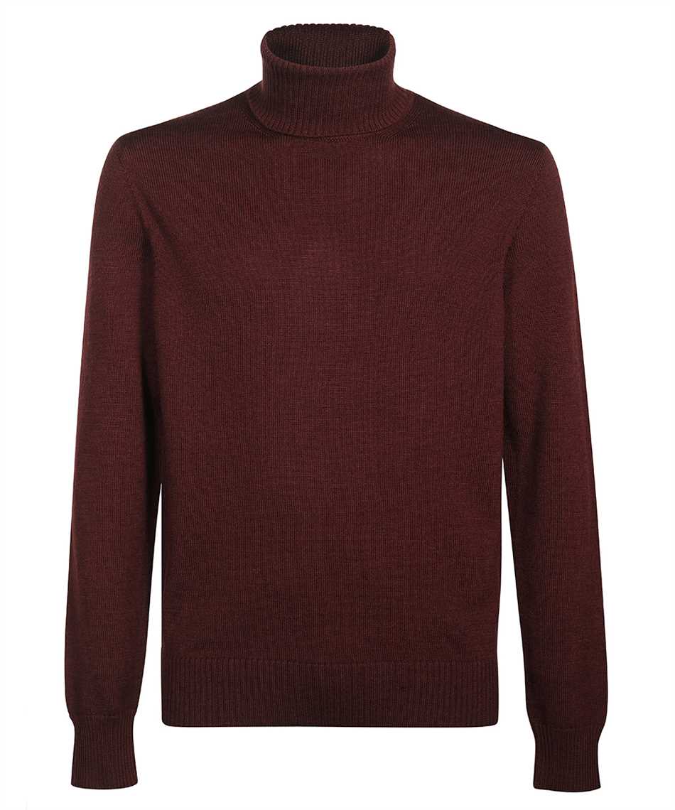 Virgin wool turtleneck sweater